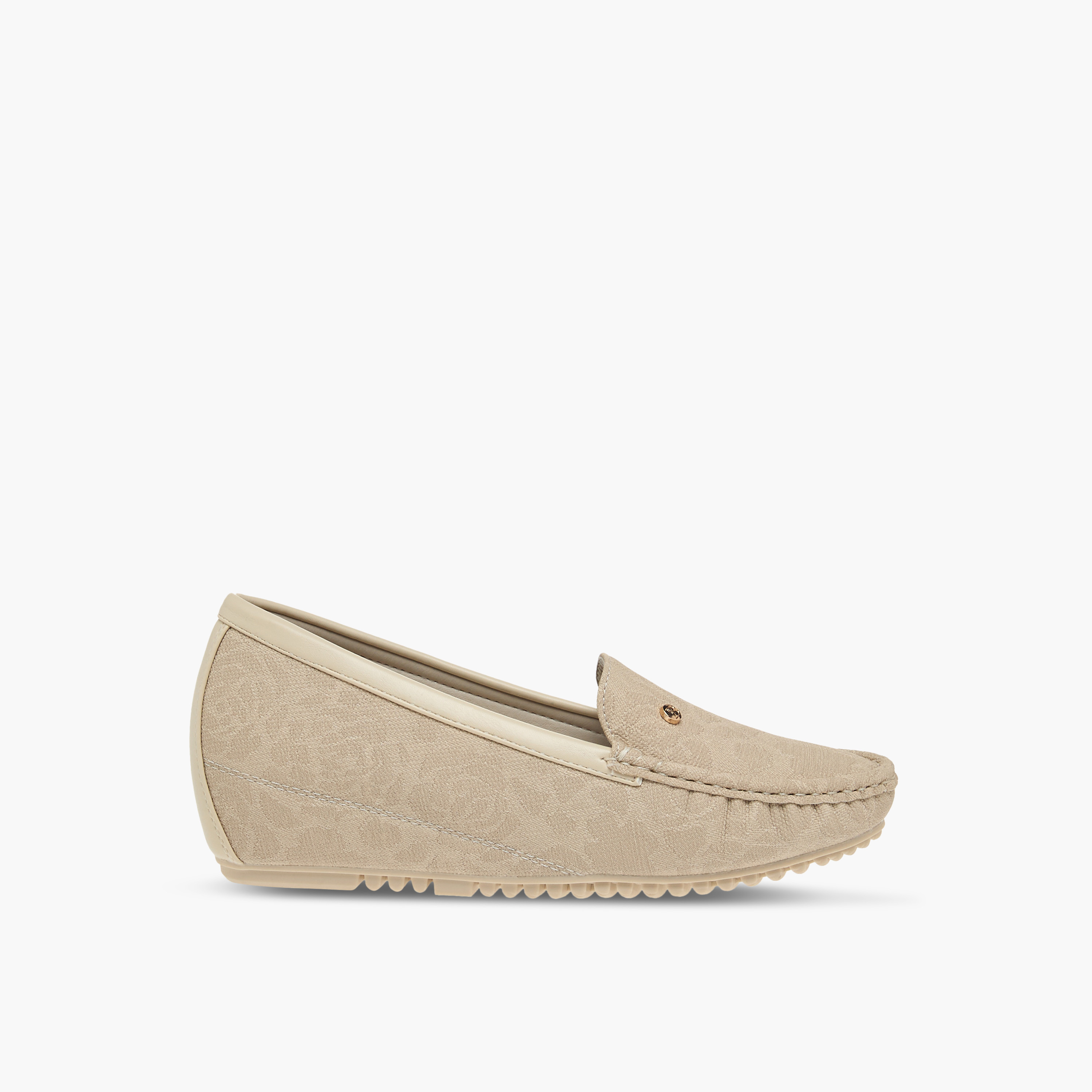 Flora Bella Floral Textured Slip-On Comfort Loafers with Wedge Heels-women-shoes-heels-image-3