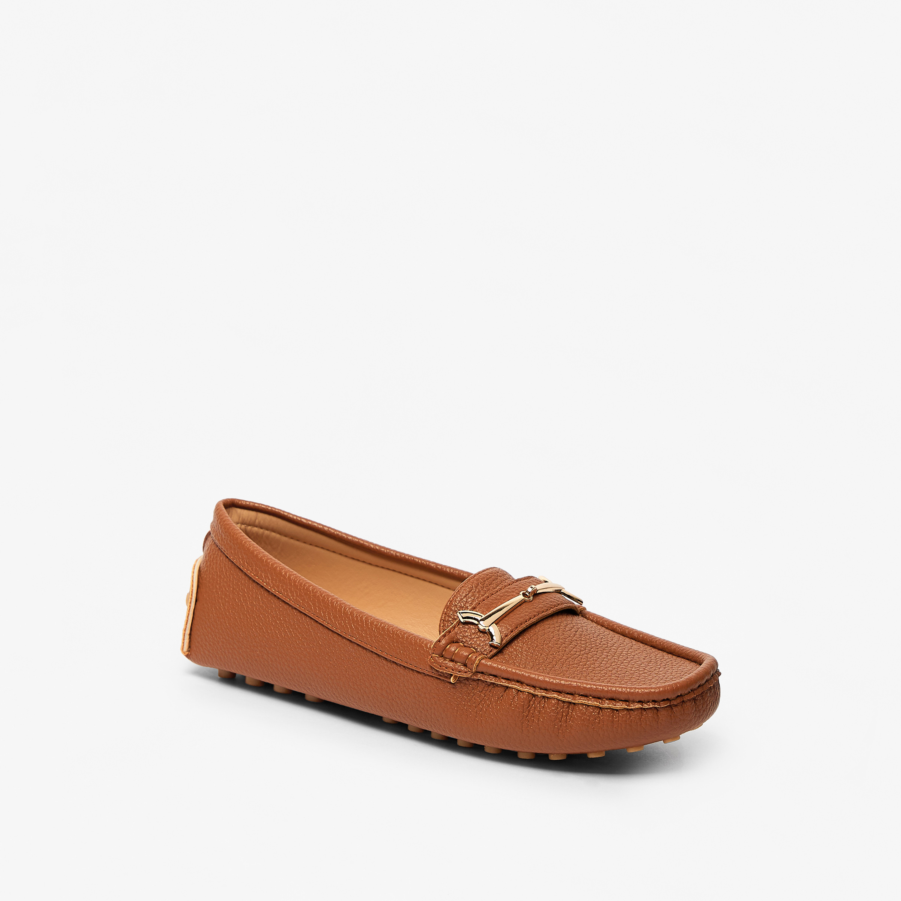 Tan slip on store shoes ladies