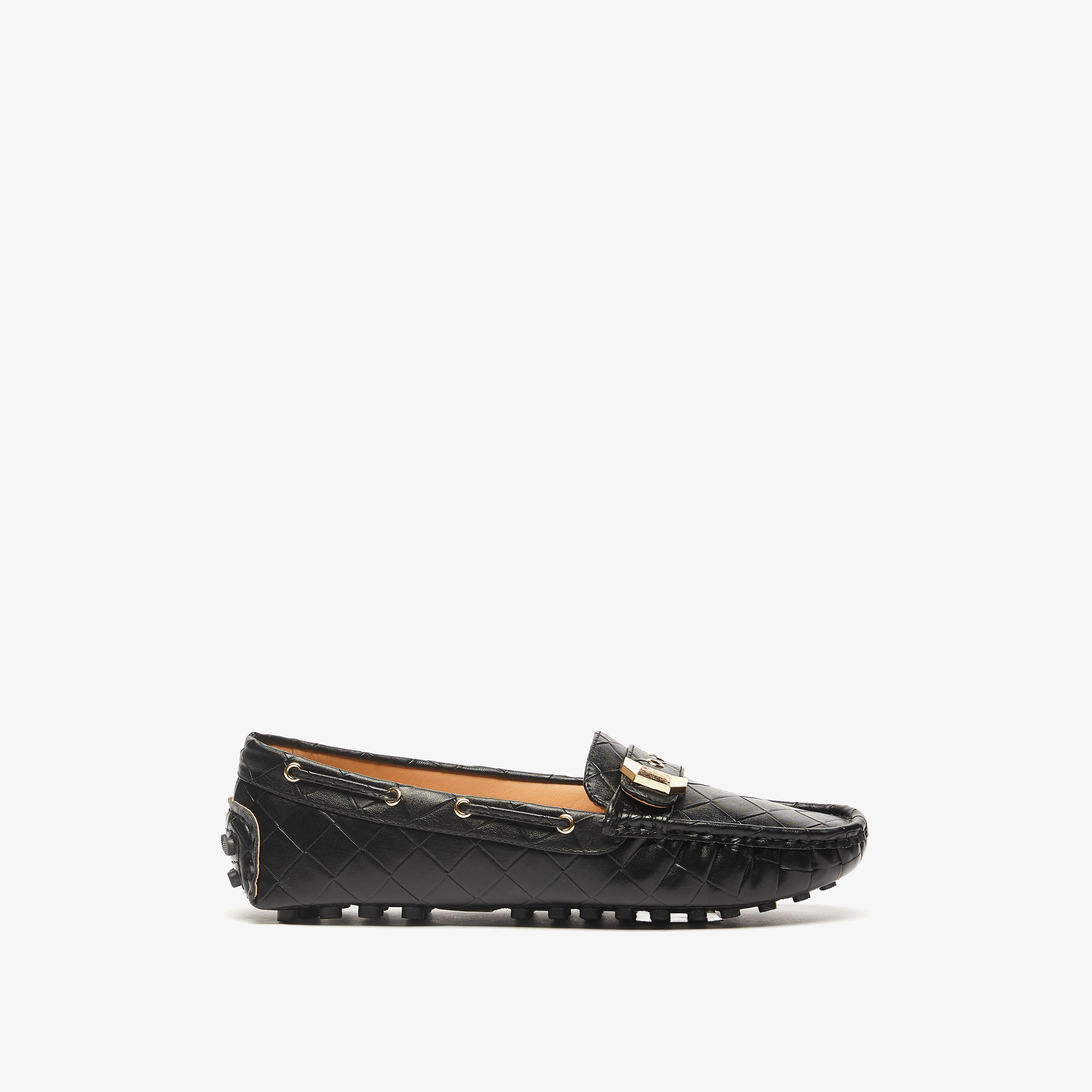حذاء موكاسين مبطن سهل الارتداء بزينة معدنية من فلورا بيلا-women-shoes-flats-loafers-image-8