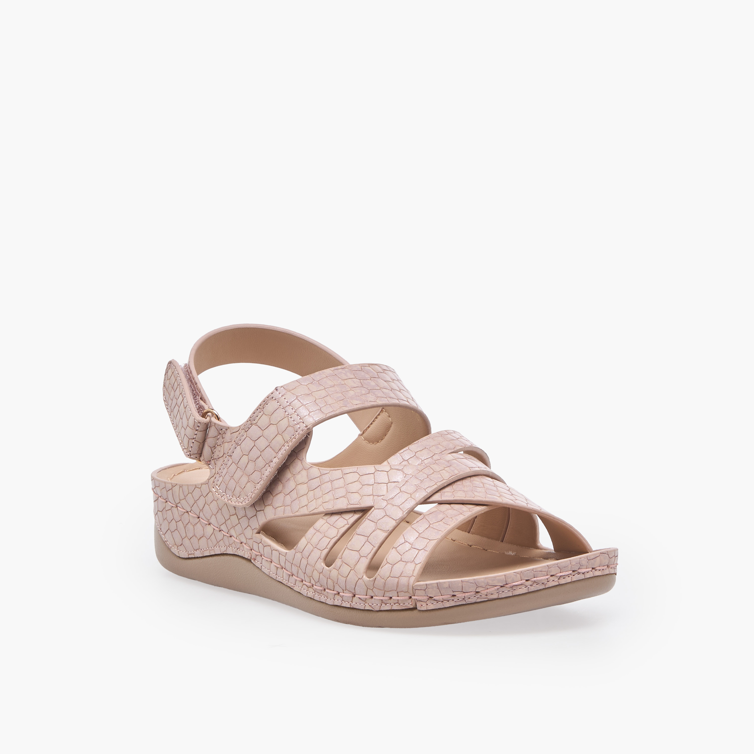 Flora Bella Women Textured Hook & Loop Sandals-women-shoes-sandals-heeled-image-2