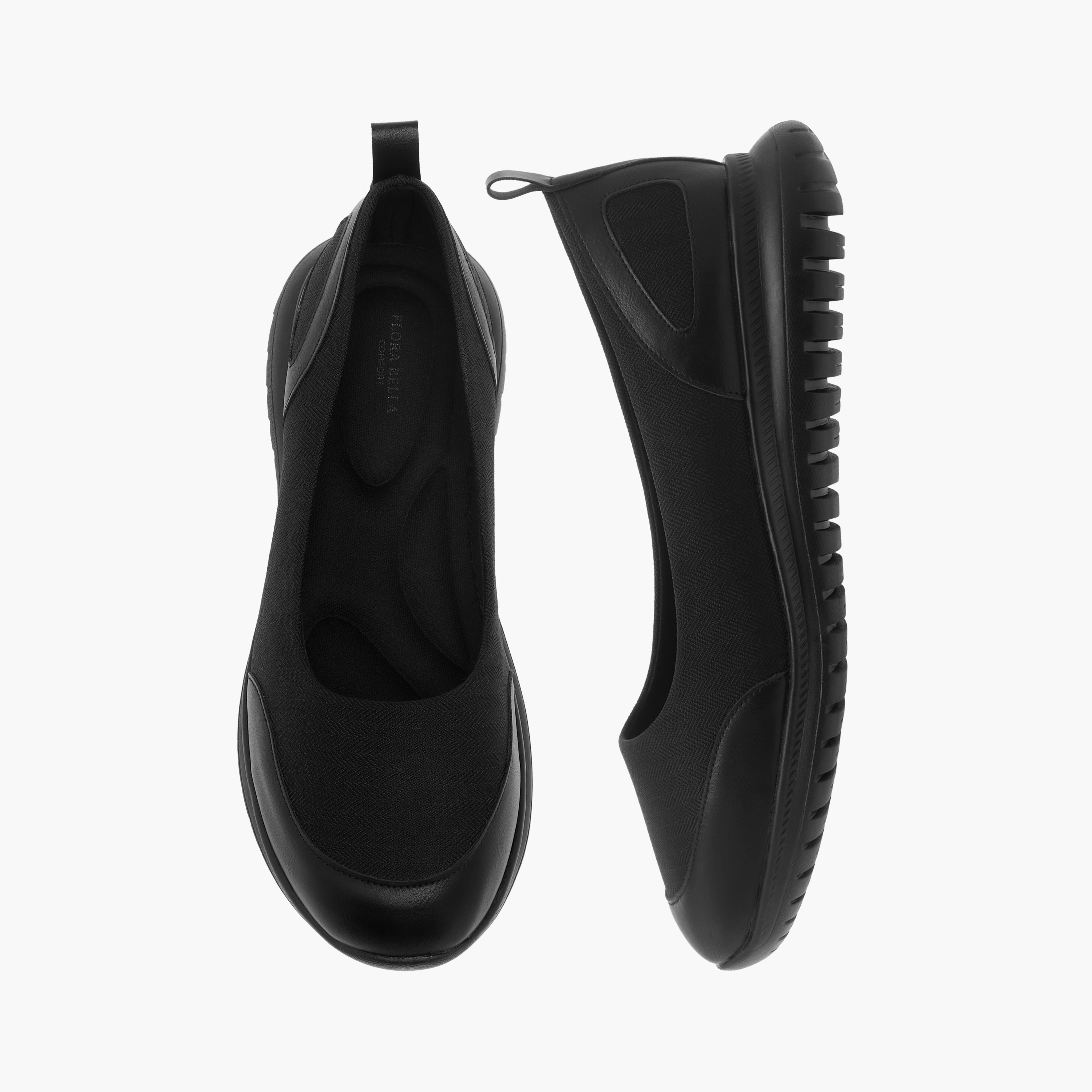 Flora Bella Panelled Comfort Slip-On Shoes-women-shoes-ballerinas-image-1