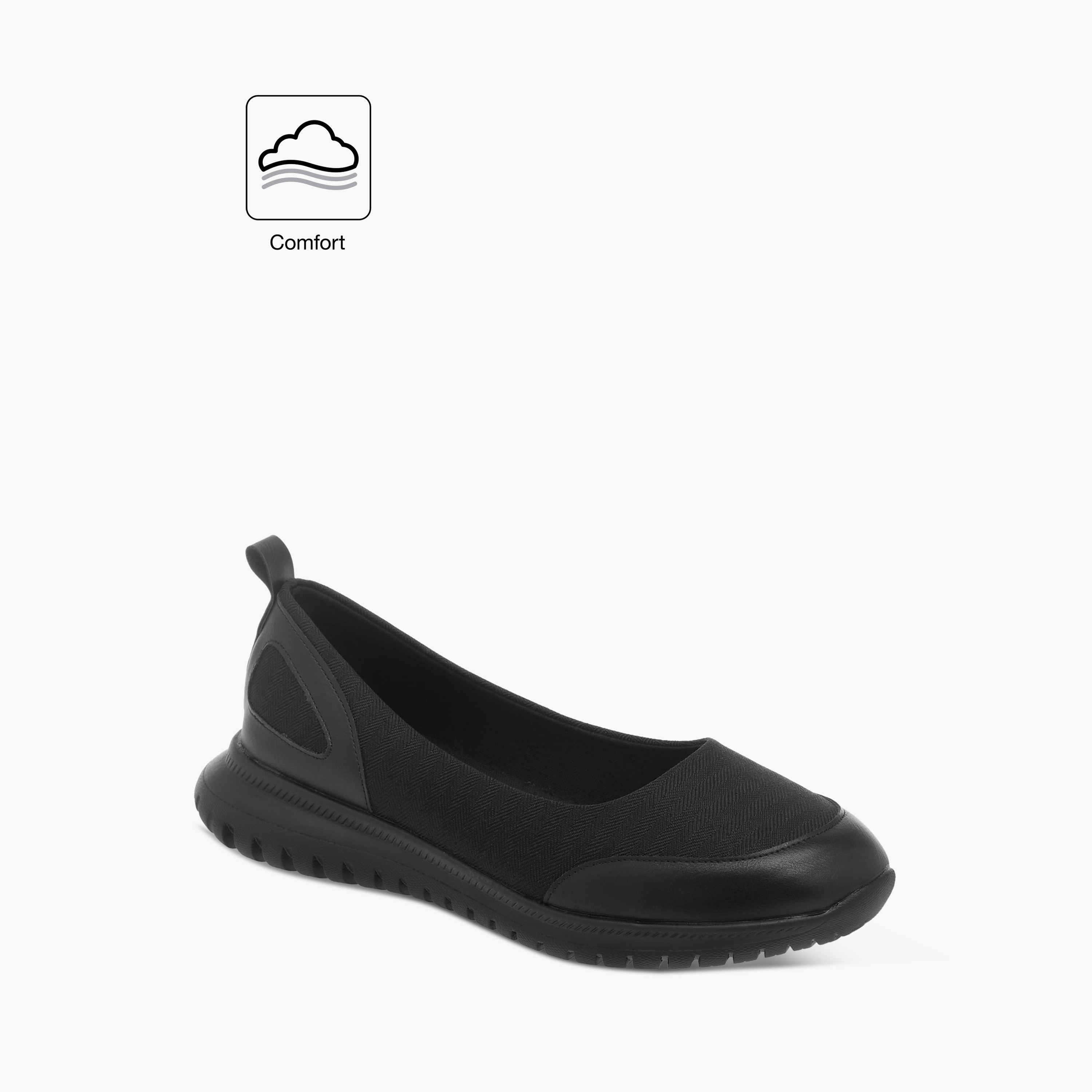 Flora Bella Panelled Comfort Slip-On Shoes-women-shoes-ballerinas-image-2