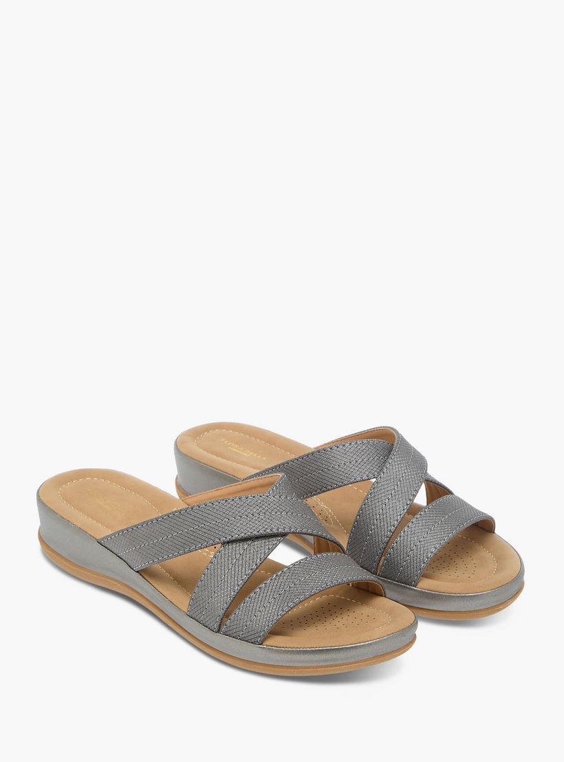 Flora Bella Textured Slip-On Strappy Comfort Sandals-women-shoes-sandals-heeled-image-1