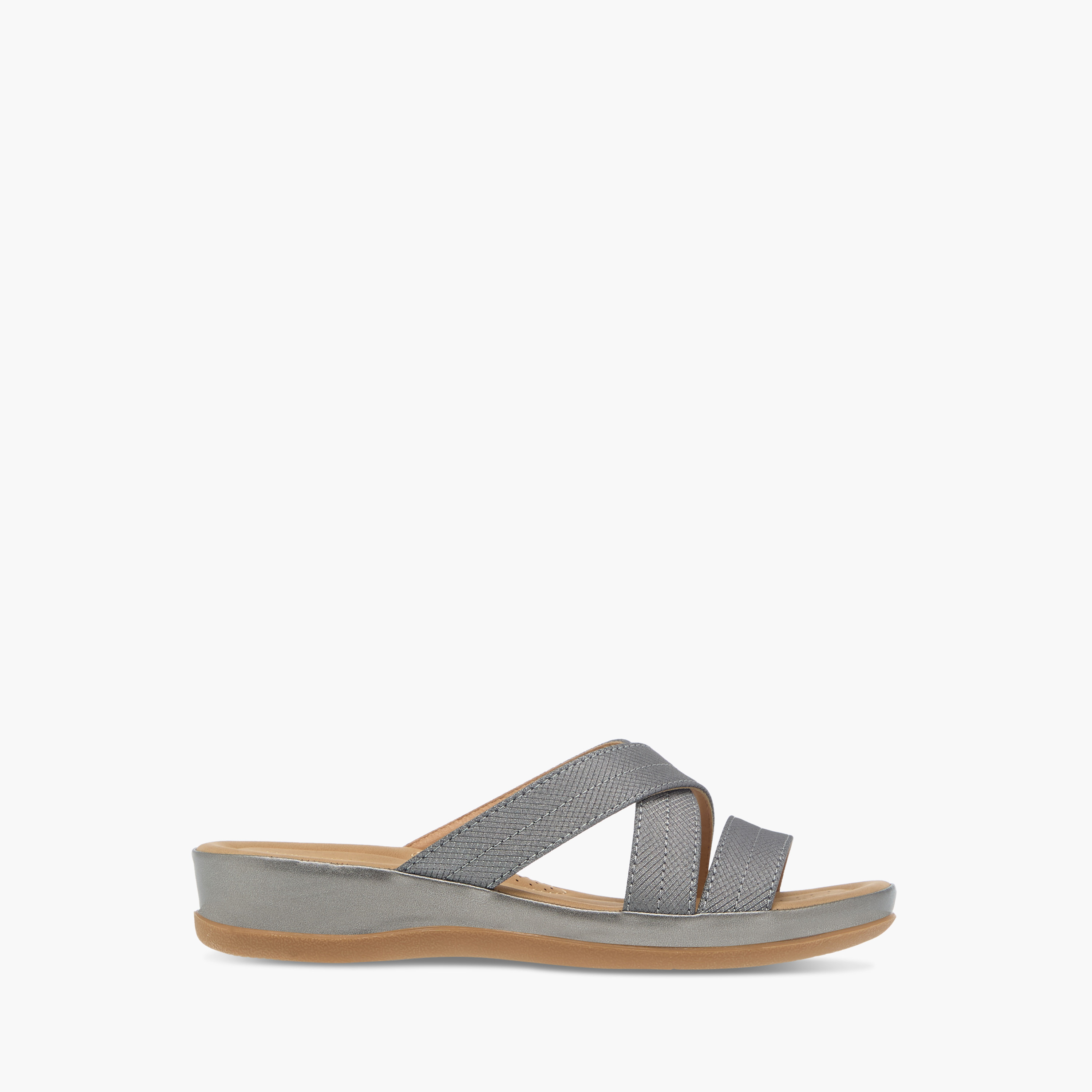 Flora Bella Textured Slip-On Strappy Comfort Sandals-women-shoes-sandals-heeled-image-3