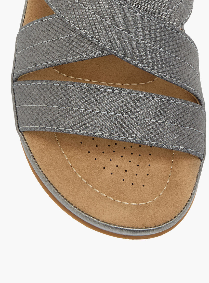 Flora Bella Textured Slip-On Strappy Comfort Sandals-women-shoes-sandals-heeled-image-4