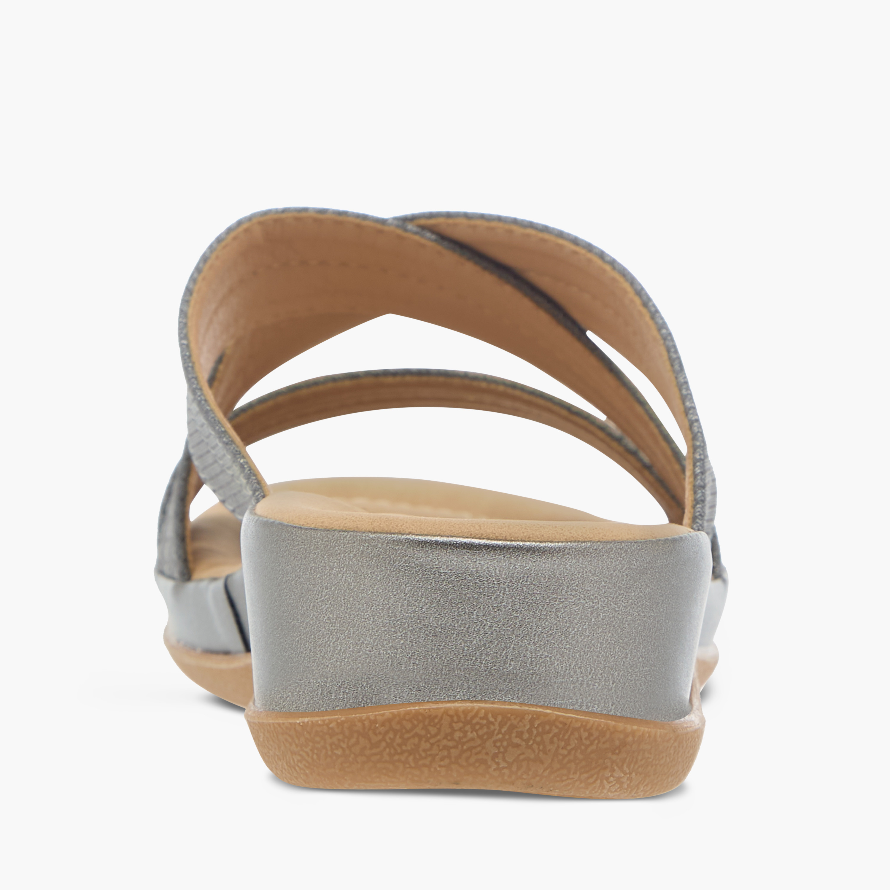 Flora Bella Textured Slip-On Strappy Comfort Sandals-women-shoes-sandals-heeled-image-5