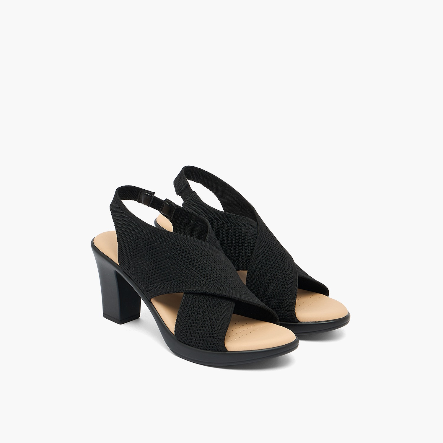 Flora Bella by Shoexpress Women Cross Strap Block Heel Sandals-women-shoes-sandals-heeled-image-1