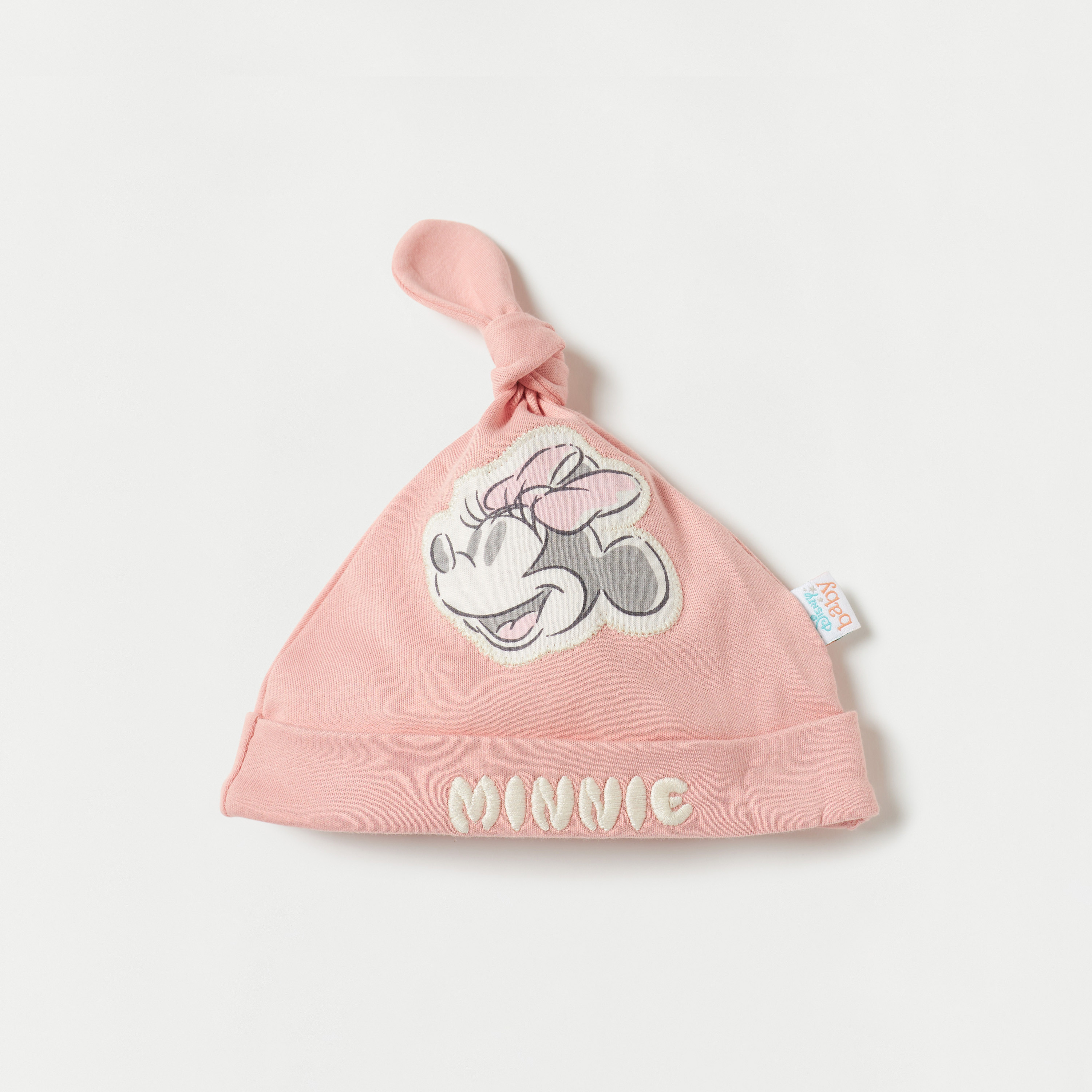 قبعة بيني بتفاصيل عقدة وتزيينات ميني ماوس من ديزني-baby-girls-accessories-caps-image-1