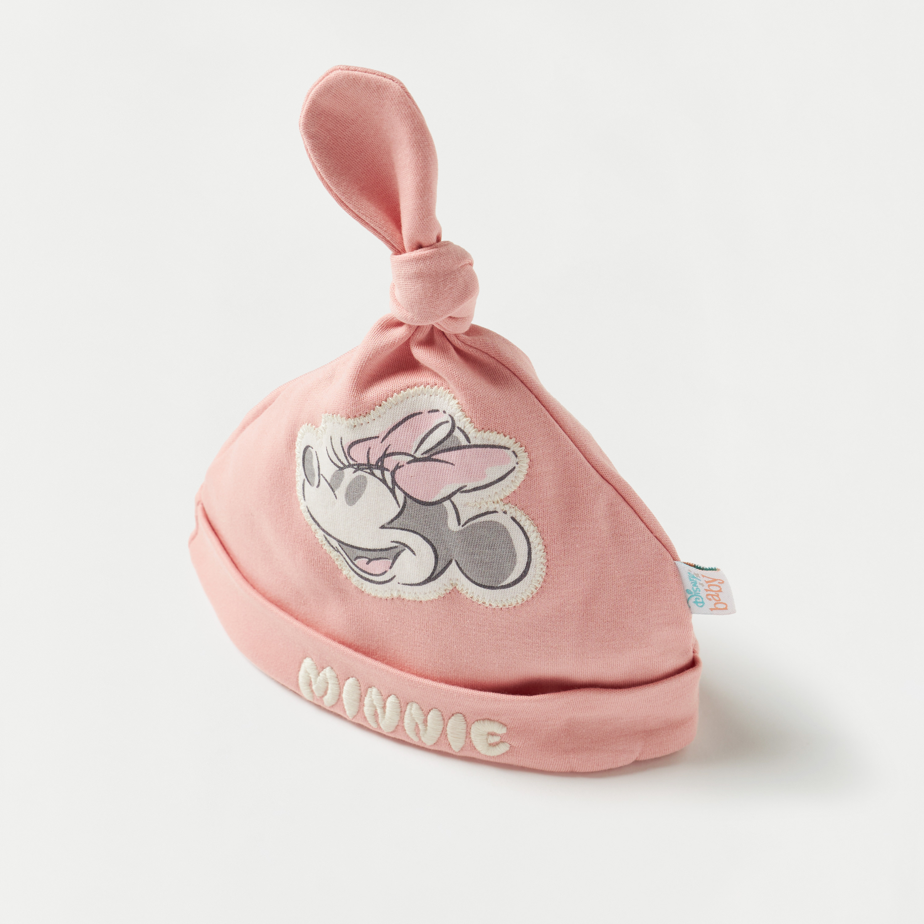 قبعة بيني بتفاصيل عقدة وتزيينات ميني ماوس من ديزني-baby-girls-accessories-caps-image-3