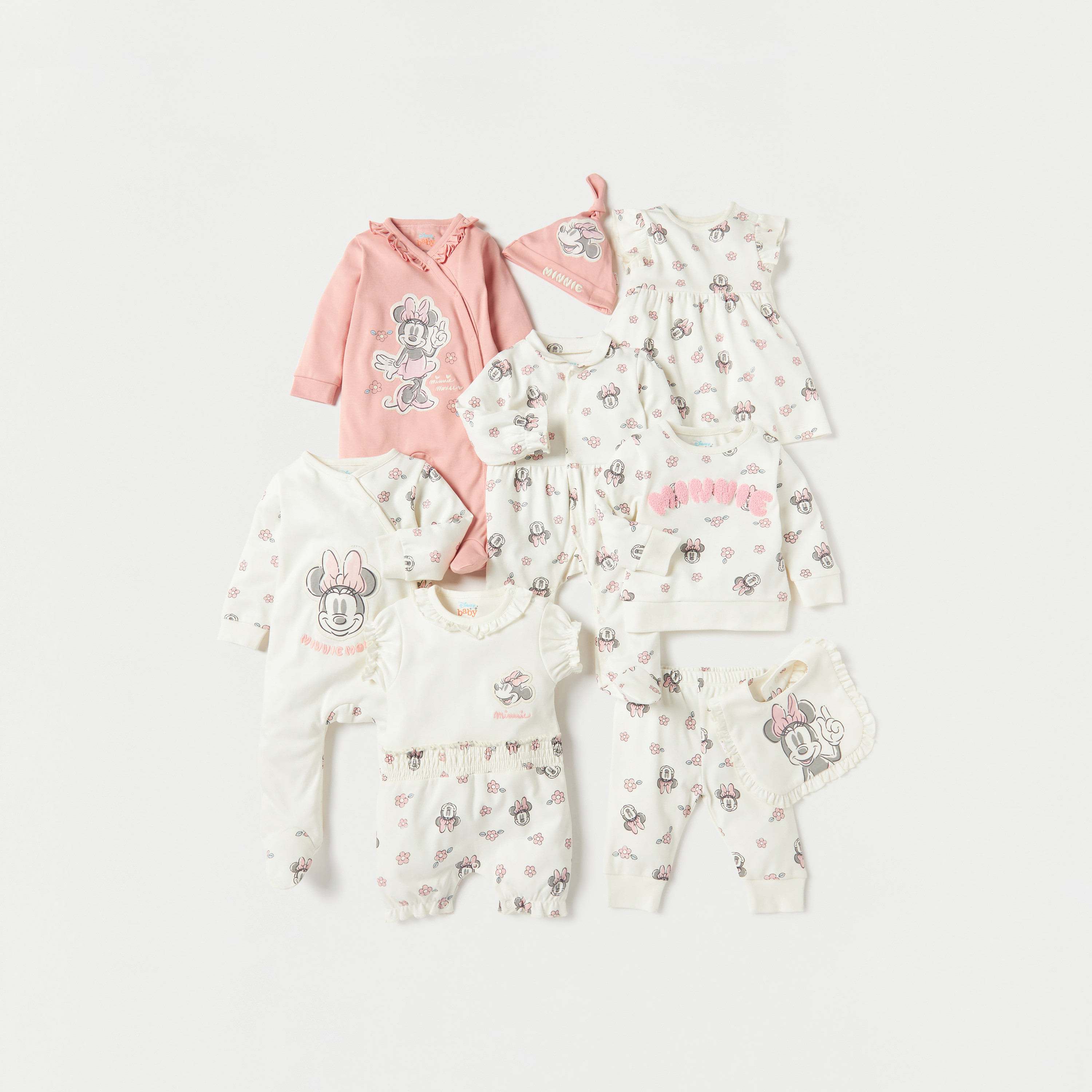 قبعة بيني بتفاصيل عقدة وتزيينات ميني ماوس من ديزني-baby-girls-accessories-caps-image-5