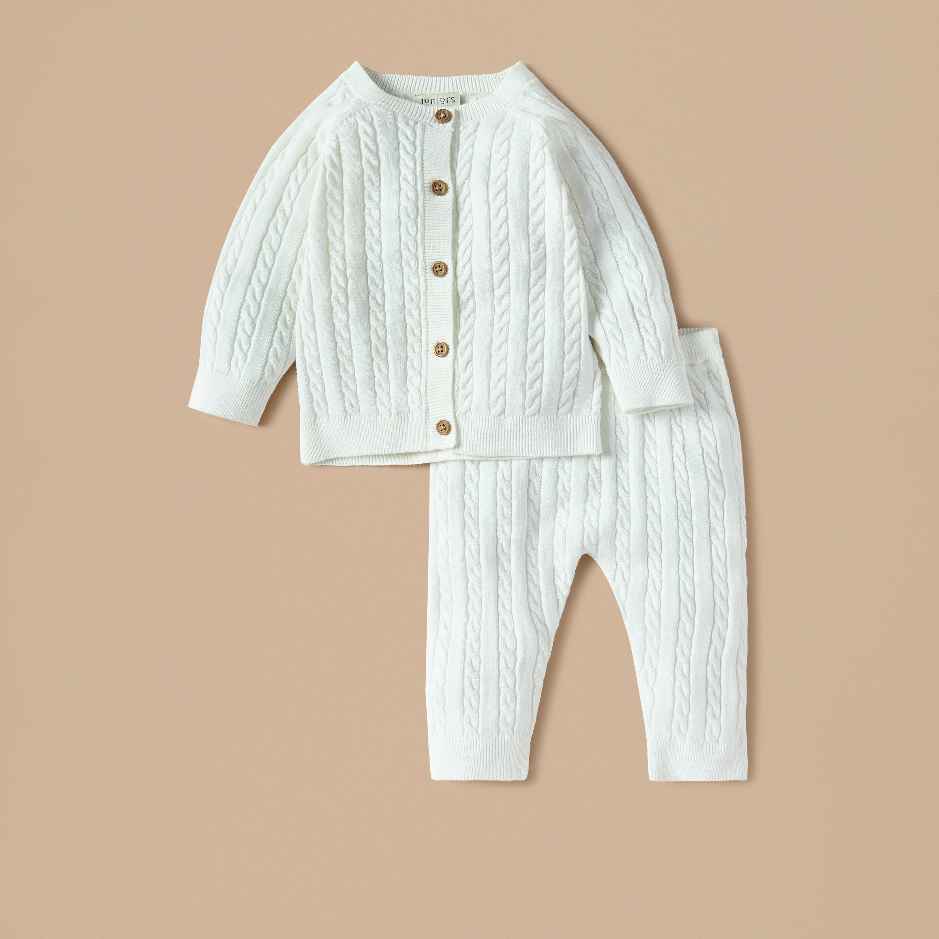 Juniors Textured Cardigan and Pyjama Set-baby-girls-clothing-nightwear-pyjamasets-image-1