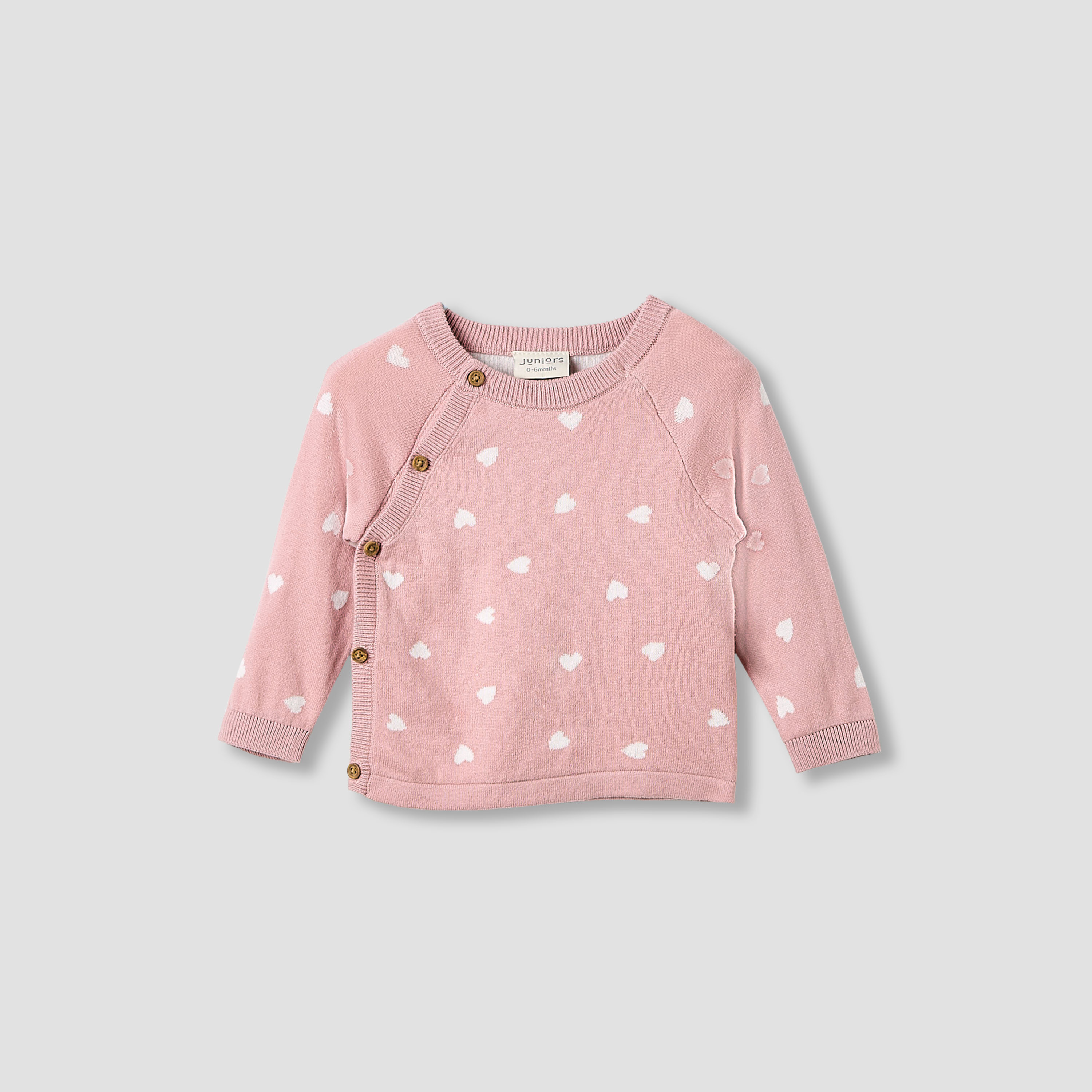 Juniors All-Over Heart Detail Sweater and Pyjama Set-baby-girls-clothing-nightwear-pyjamasets-image-2
