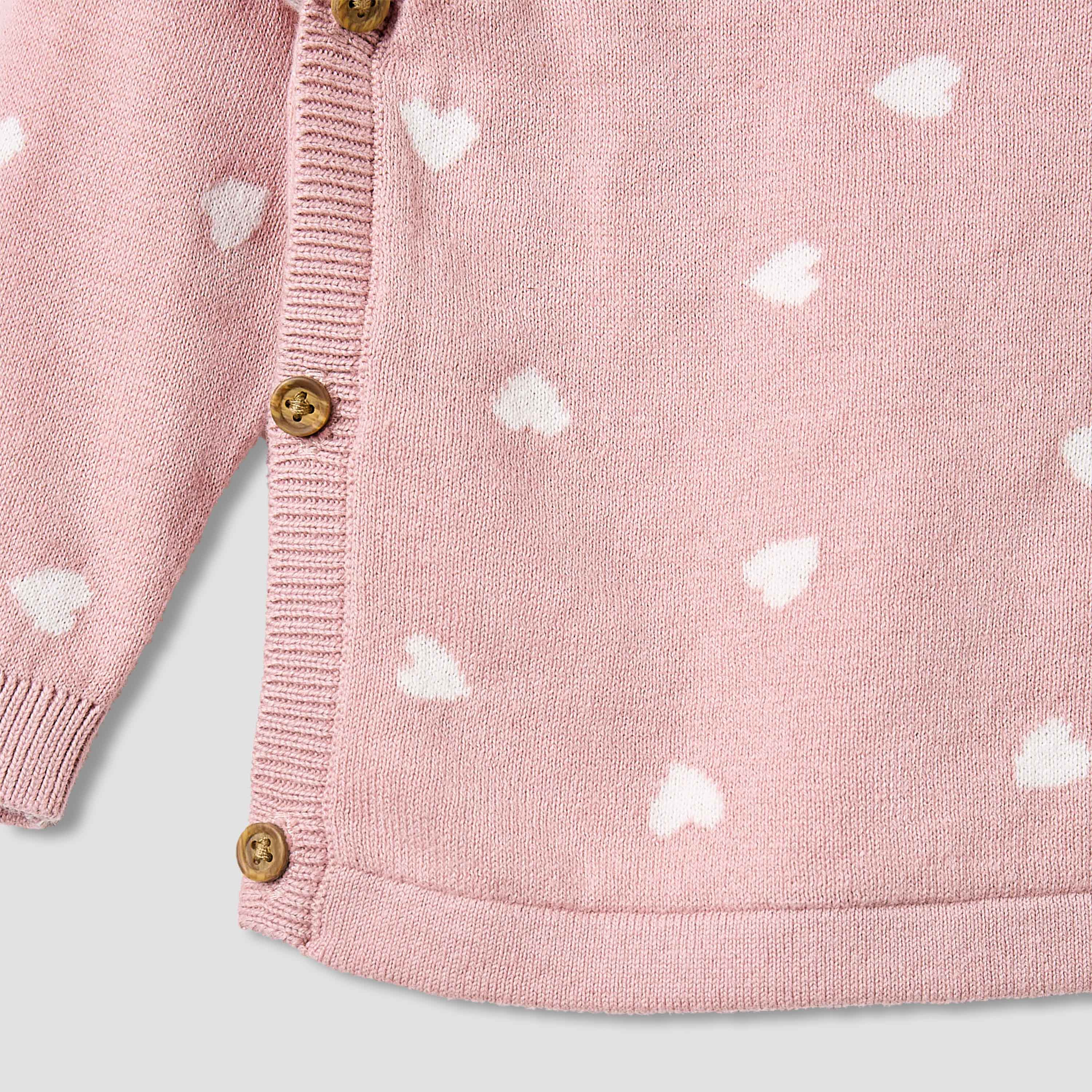 Juniors All-Over Heart Detail Sweater and Pyjama Set-baby-girls-clothing-nightwear-pyjamasets-image-5