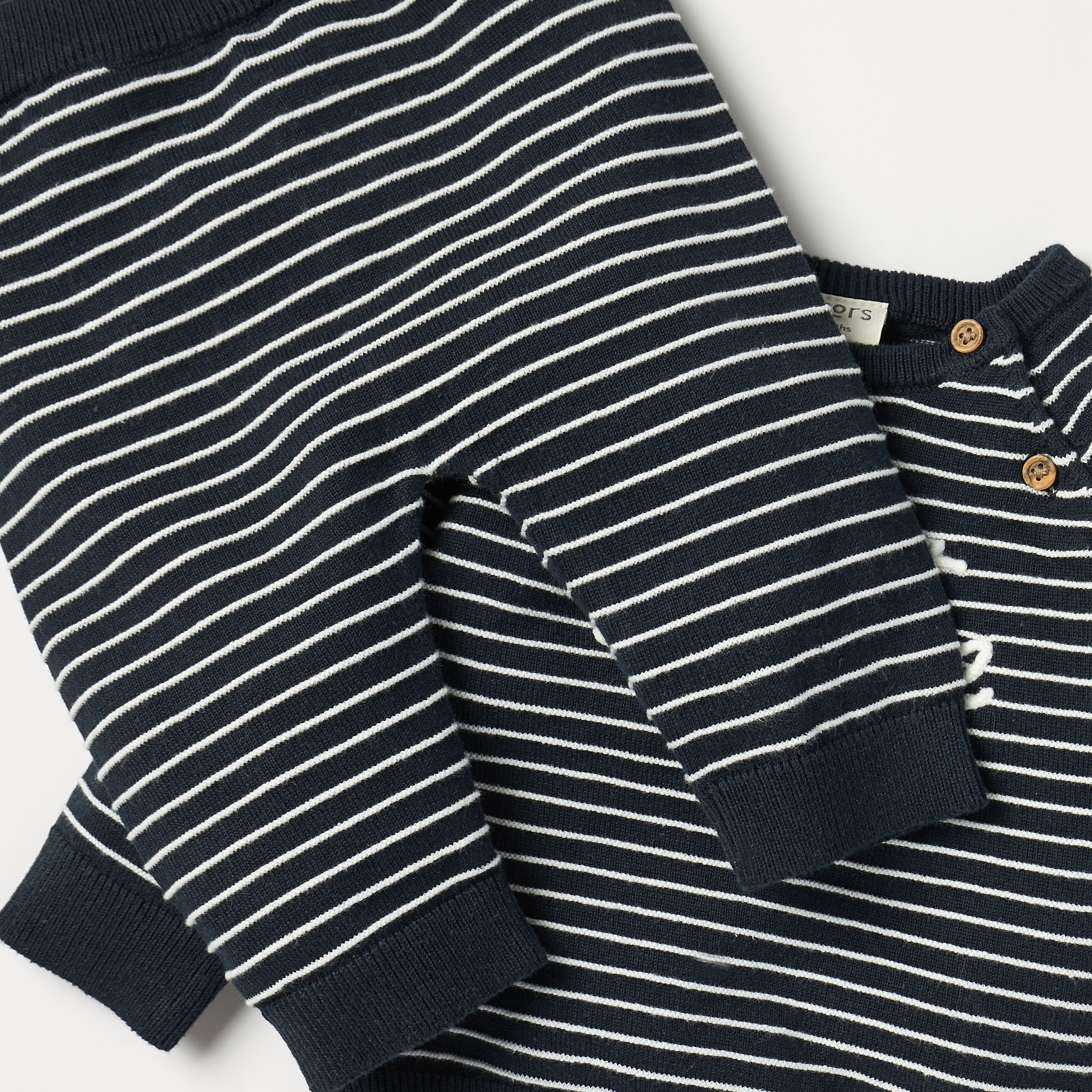 Juniors Striped Sweatshirt and Pyjama Set-baby-boys-clothing-winterwear-setsandcoords-image-5