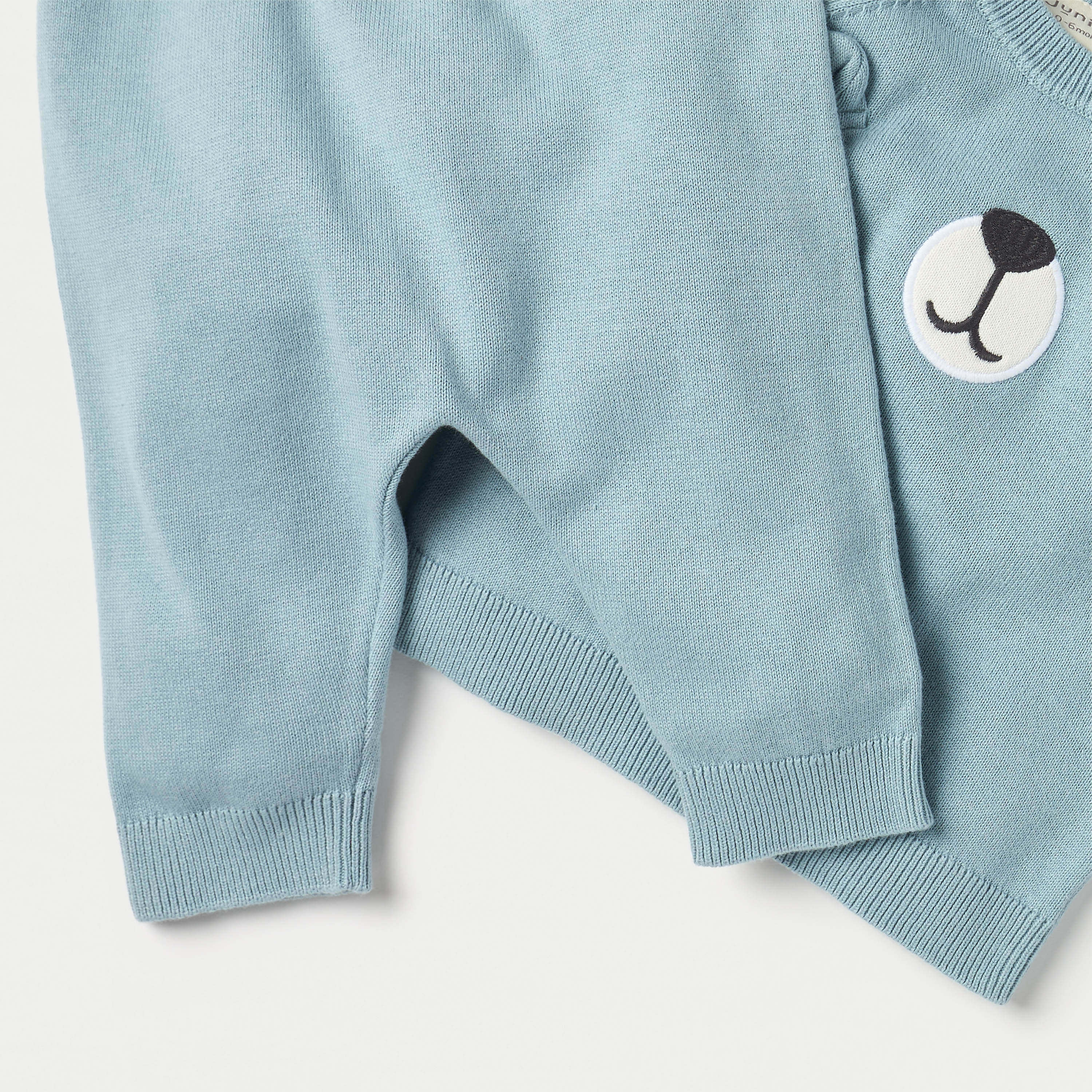 Juniors Animal Face Applique Long Sleeves T-shirt and Pyjama Set-baby-boys-clothing-winterwear-setsandcoords-image-5