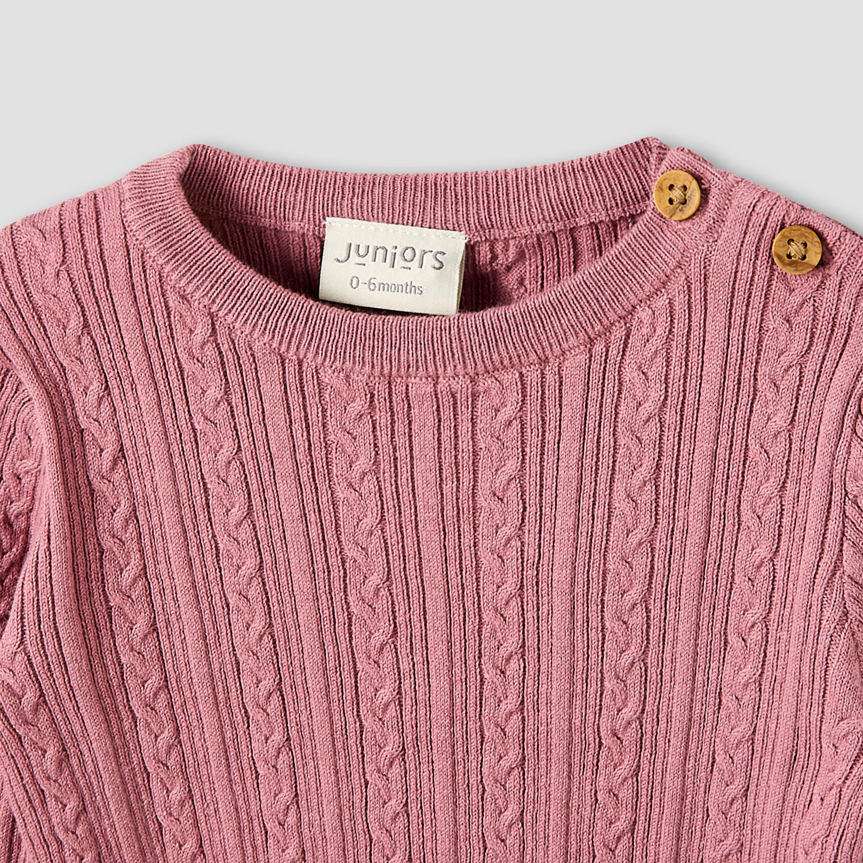 Juniors Pyjama Set with Knit Texture - Cotton - Long Sleeves-baby-girls-clothing-nightwear-pyjamasets-image-4