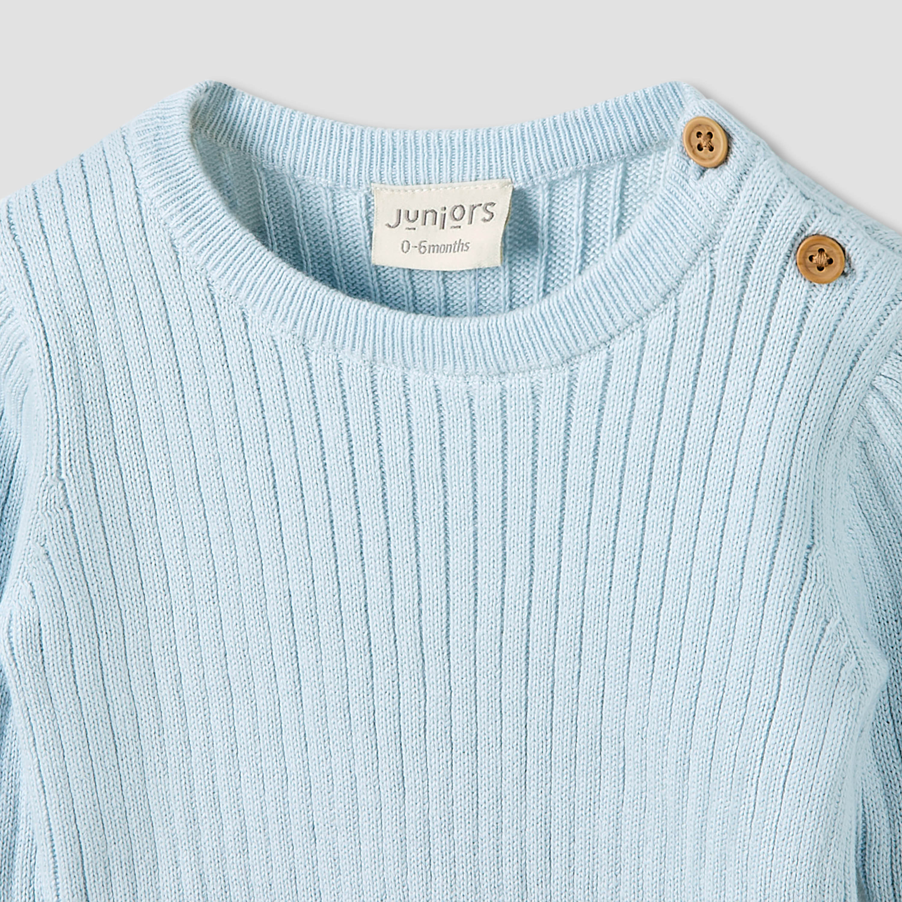 طقم بيجاما قطن مضلع بارز الملمس بأكمام طويلة من جونيورز-baby-boys-clothing-winterwear-setsandcoords-image-3