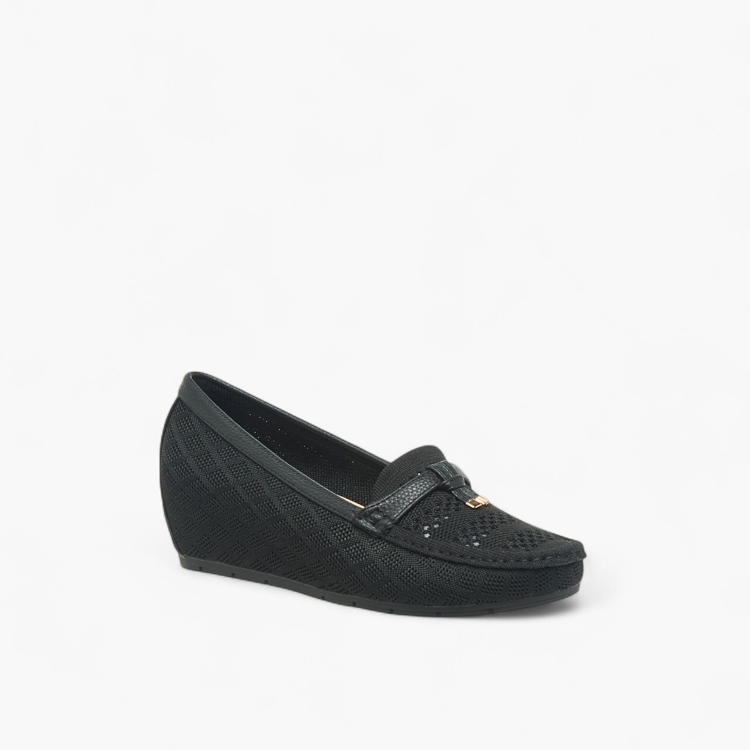 Flora Bella Women Knit Detail Wedge Heel Loafers-women-shoes-heels-image-2