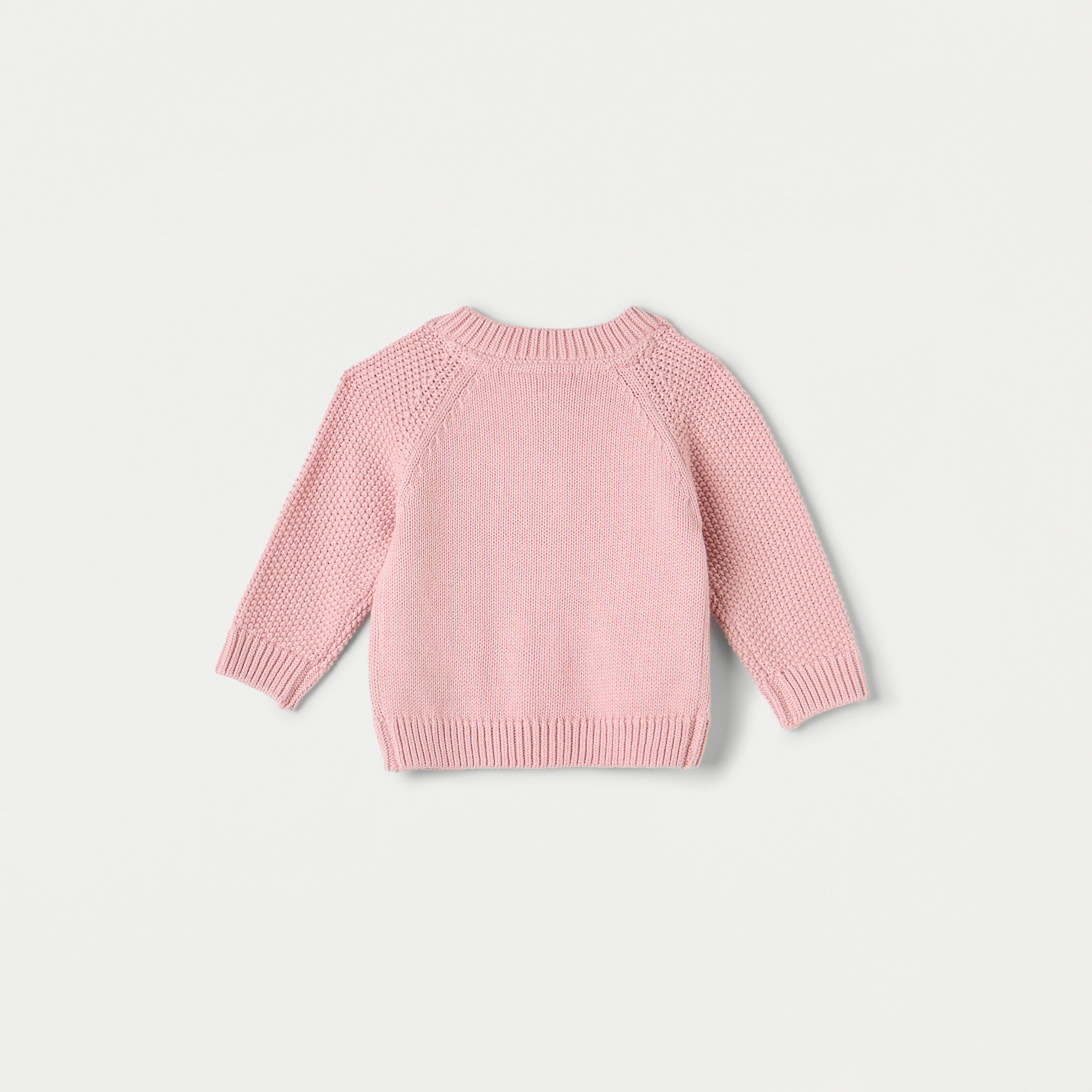 Juniors Embroidered Cardigan with Long Sleeves and Pockets-baby-girls-clothing-jumpersandcardigans-image-2