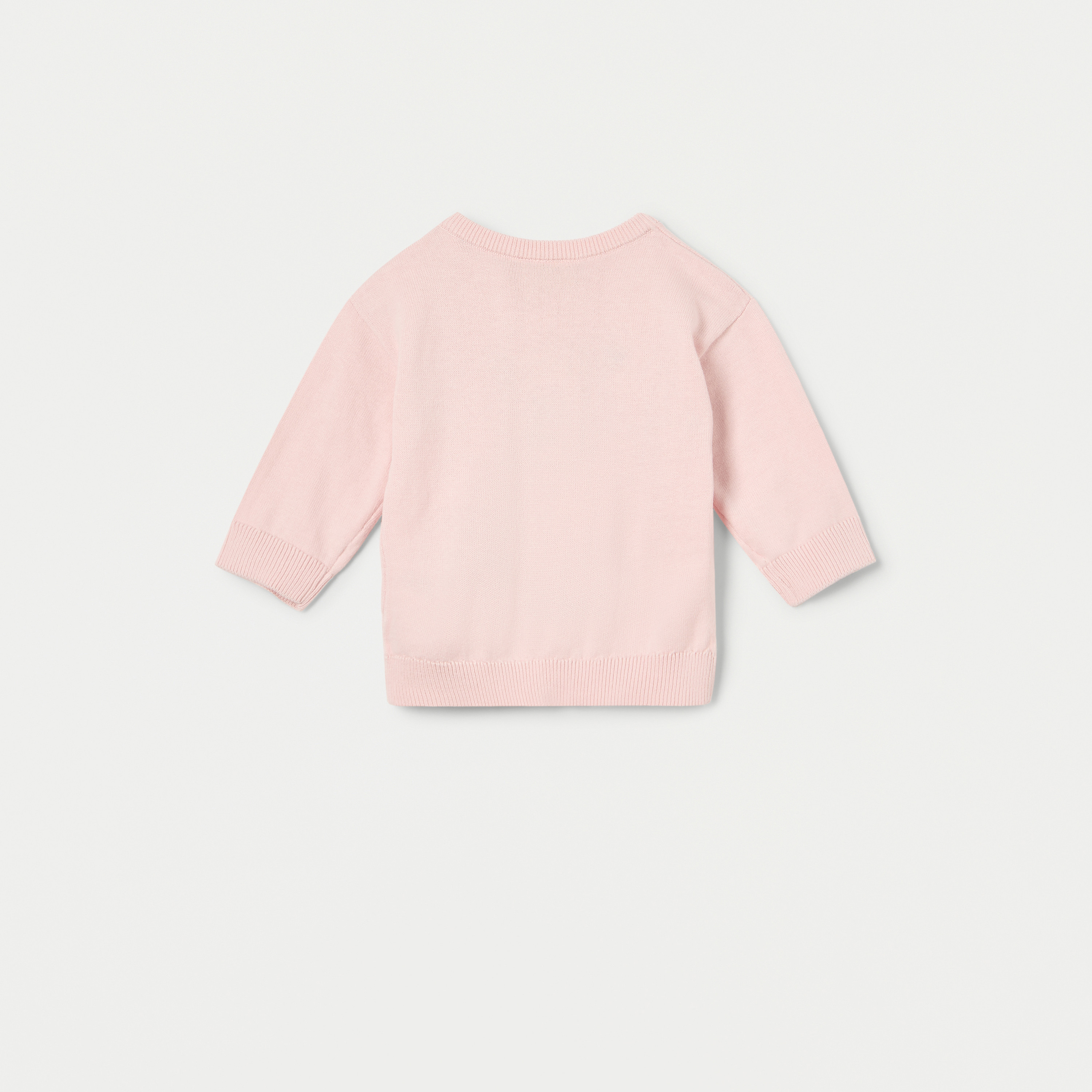 Juniors Bunny Detail Sweater with Long Sleeves-baby-girls-clothing-jumpersandcardigans-image-2