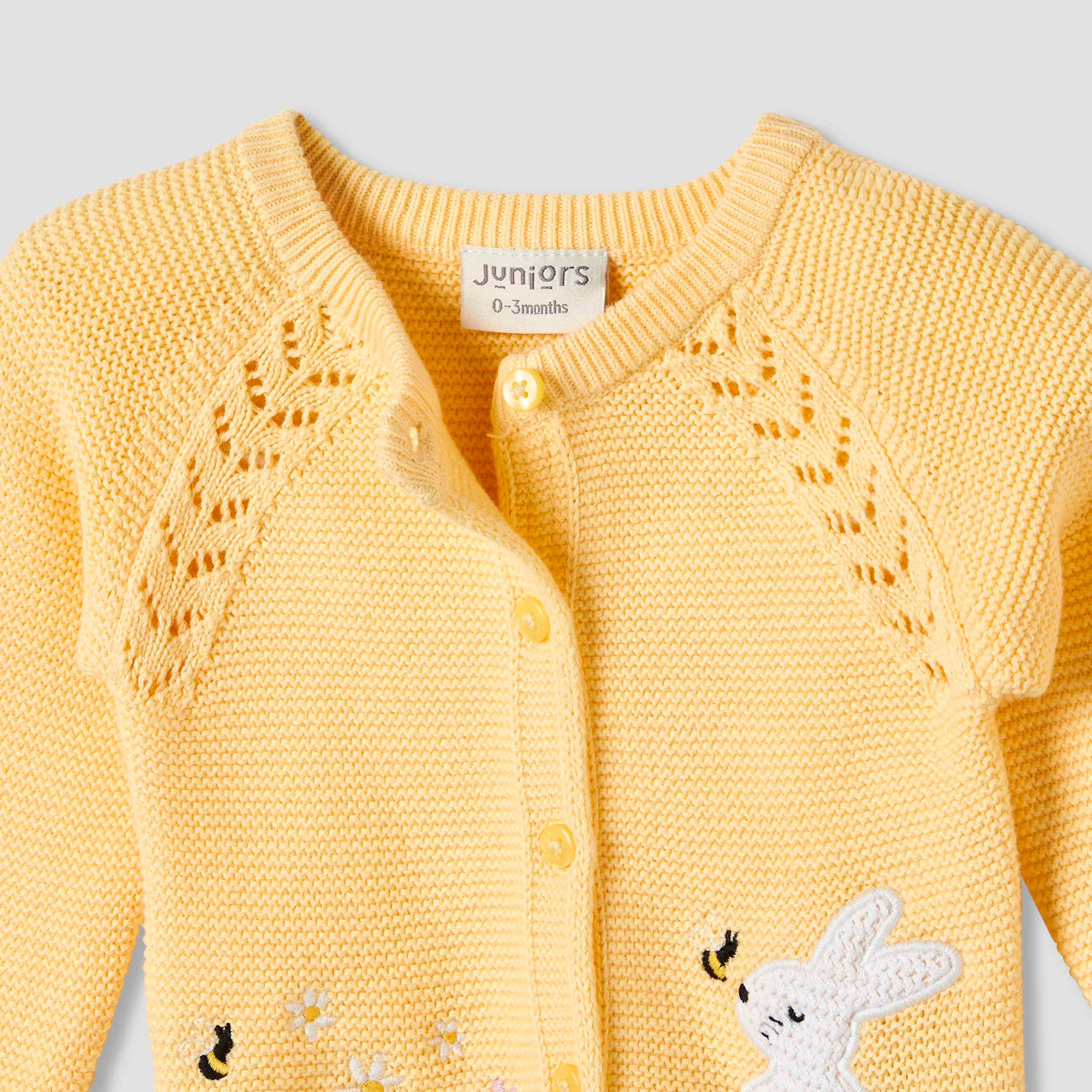 Juniors Textured Cardigan with Long Sleeves-baby-girls-clothing-jumpersandcardigans-image-3