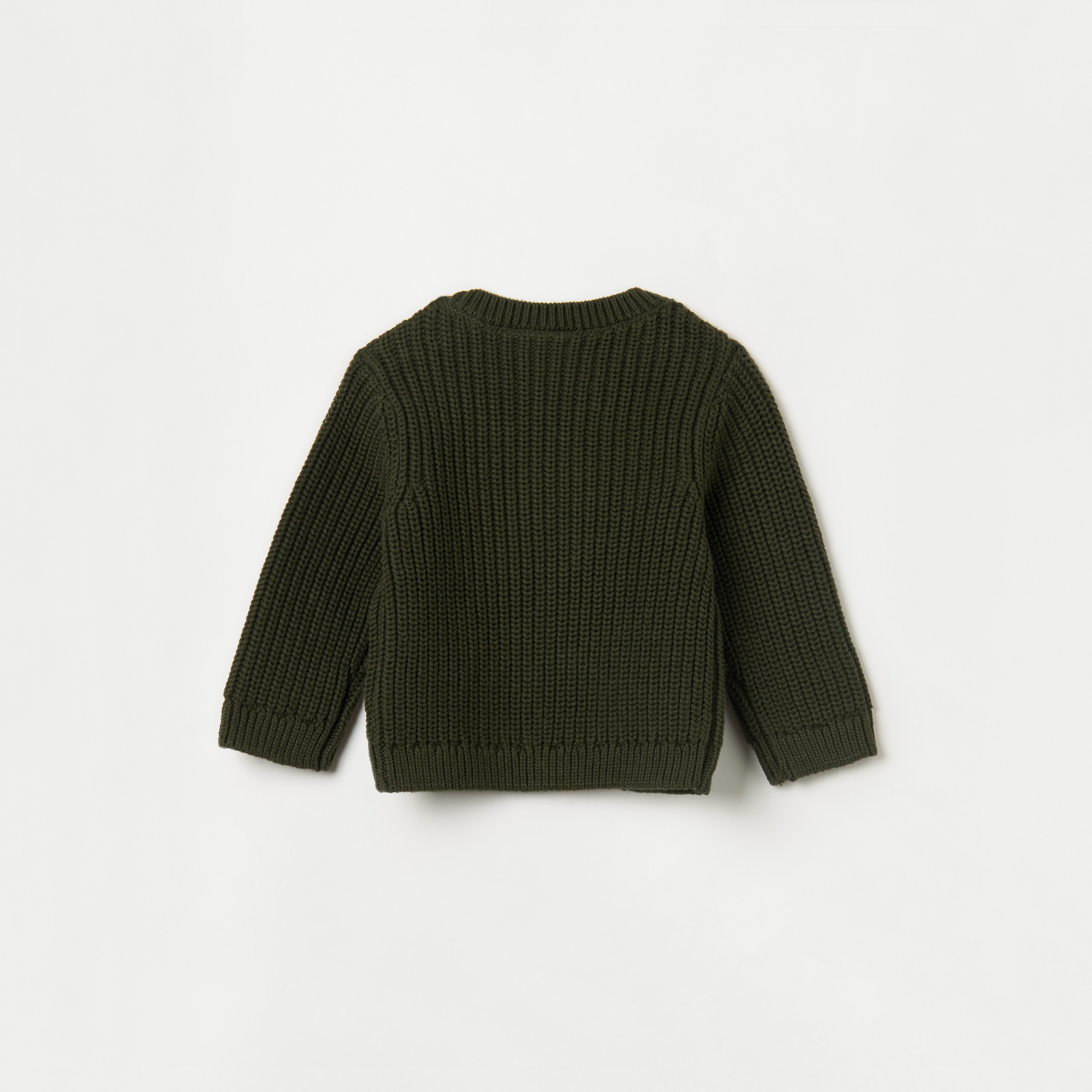 Juniors Truck Embroidered Sweater with Long Sleeves-baby-boys-clothing-jumpersandcardigans-image-2