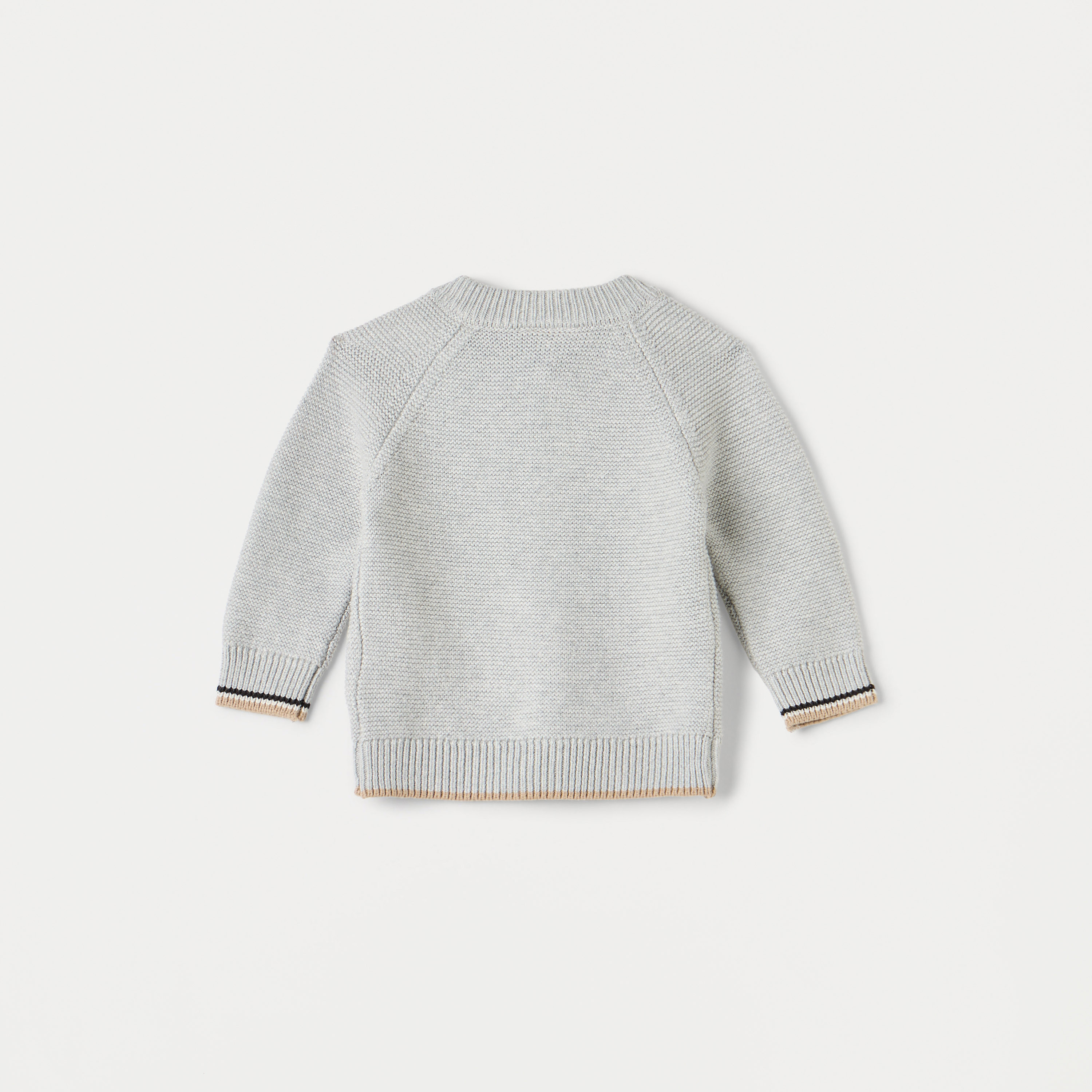 Juniors Embroidered Cardigan with Long Sleeves and Button Closure-baby-boys-clothing-jumpersandcardigans-image-3