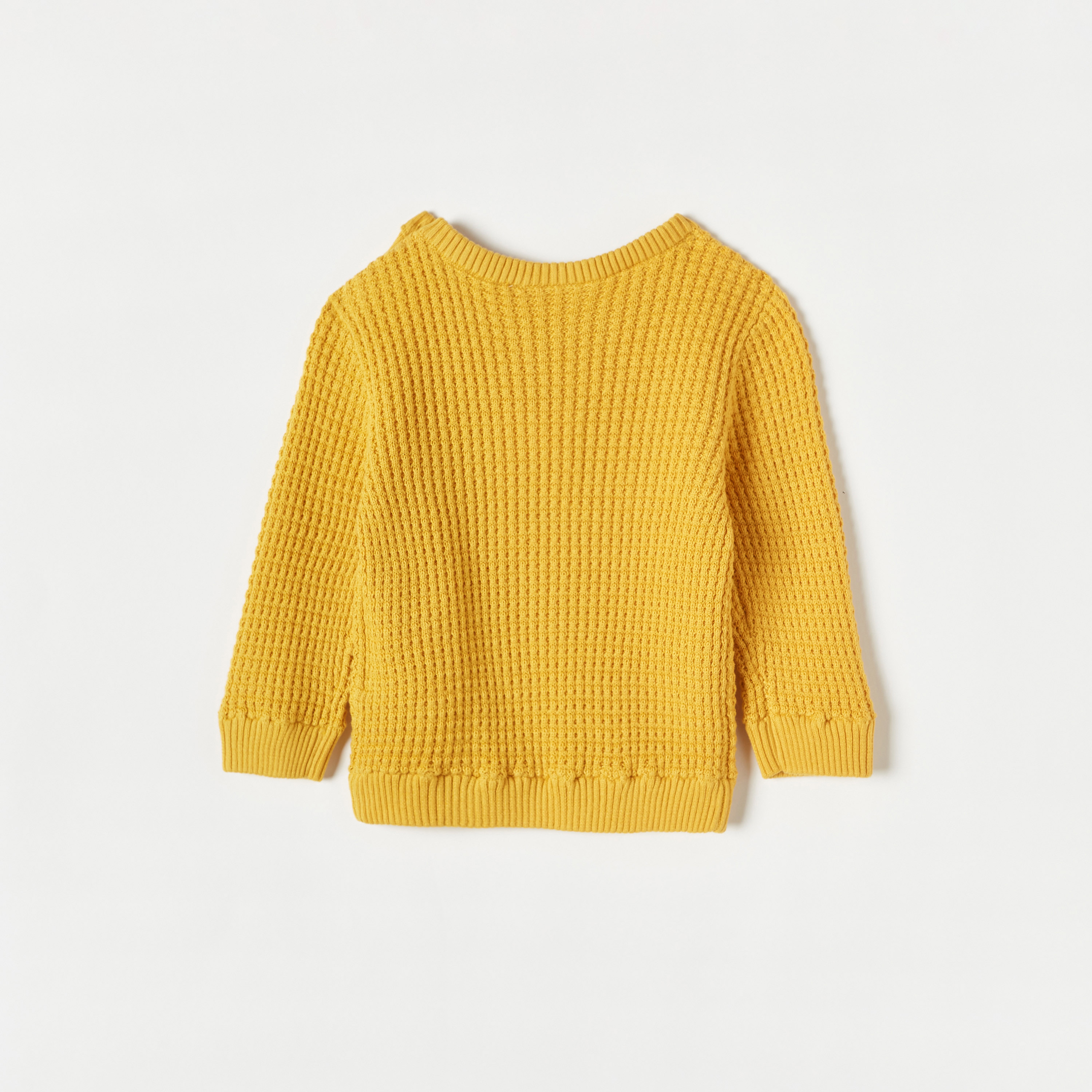 Juniors Textured Sweater with Long Sleeves-baby-boys-clothing-jumpersandcardigans-image-4