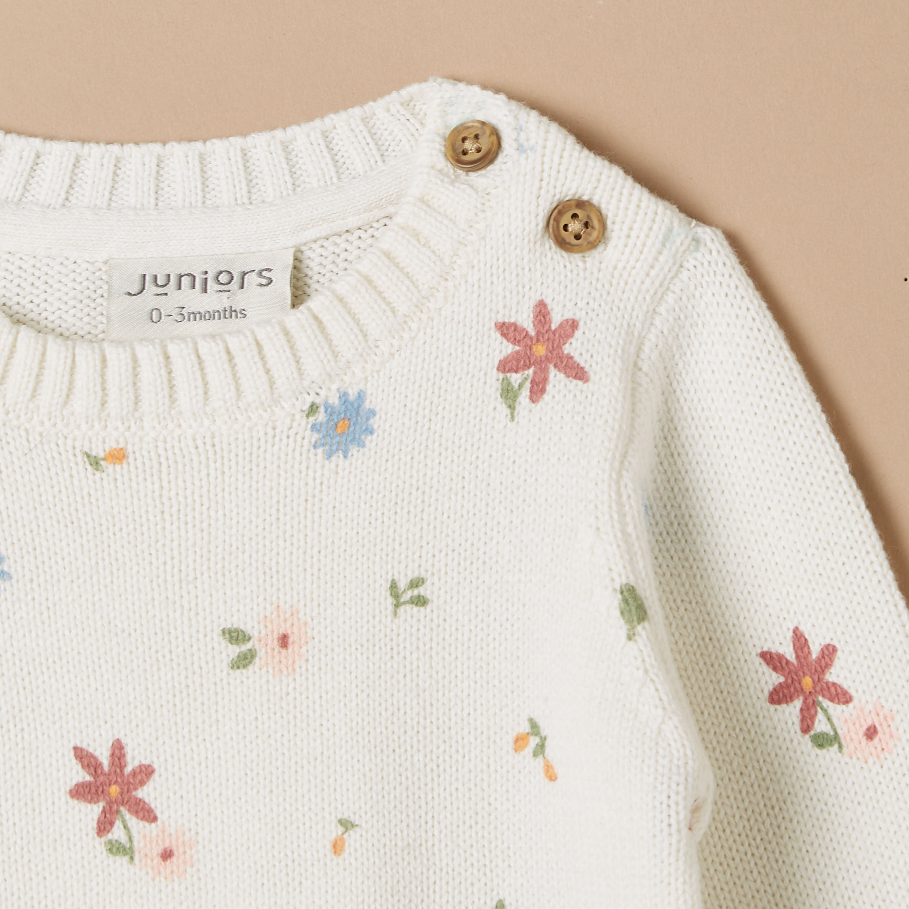 كنزة بياقة ضيّقة وأكمام طويلة وطبعات من جونيورز-baby-girls-clothing-jumpersandcardigans-image-3