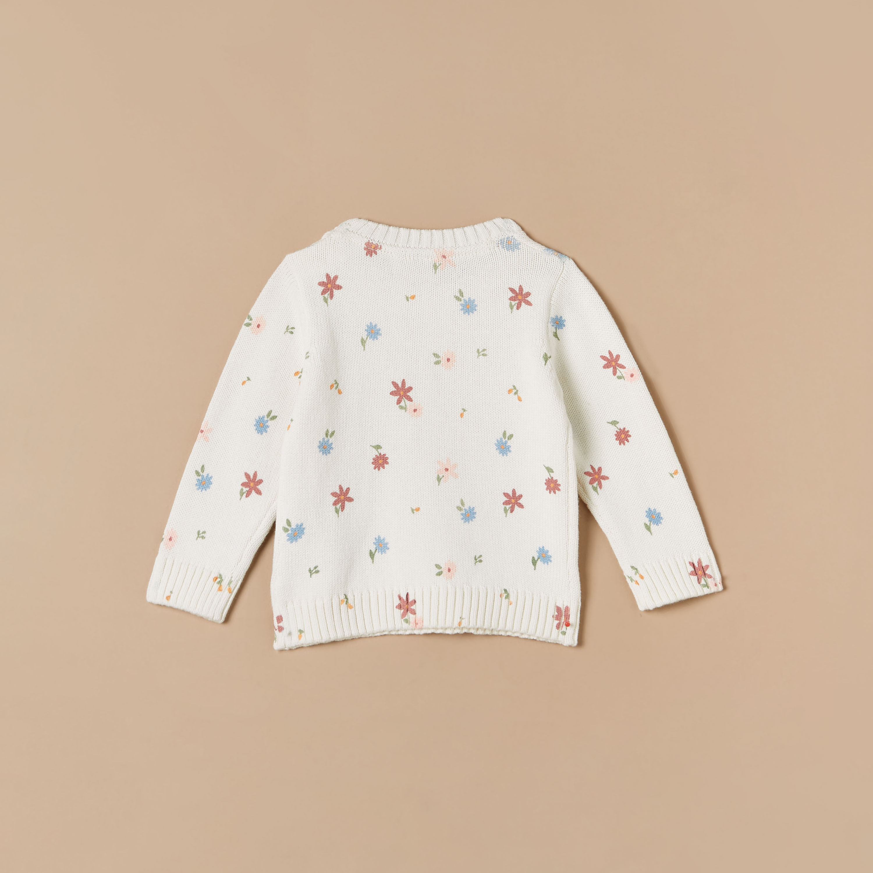 كنزة بياقة ضيّقة وأكمام طويلة وطبعات من جونيورز-baby-girls-clothing-jumpersandcardigans-image-1