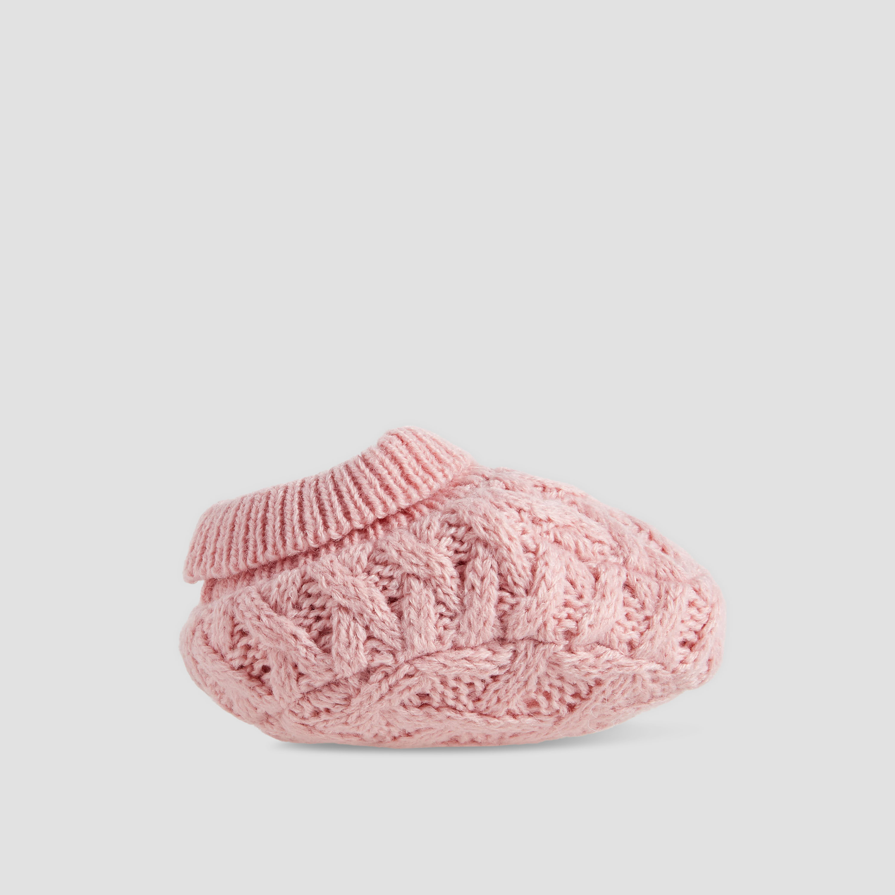 Juniors Cap and Booties with Knit Texture-baby-girls-clothing-winterwear-winteraccessories-image-7