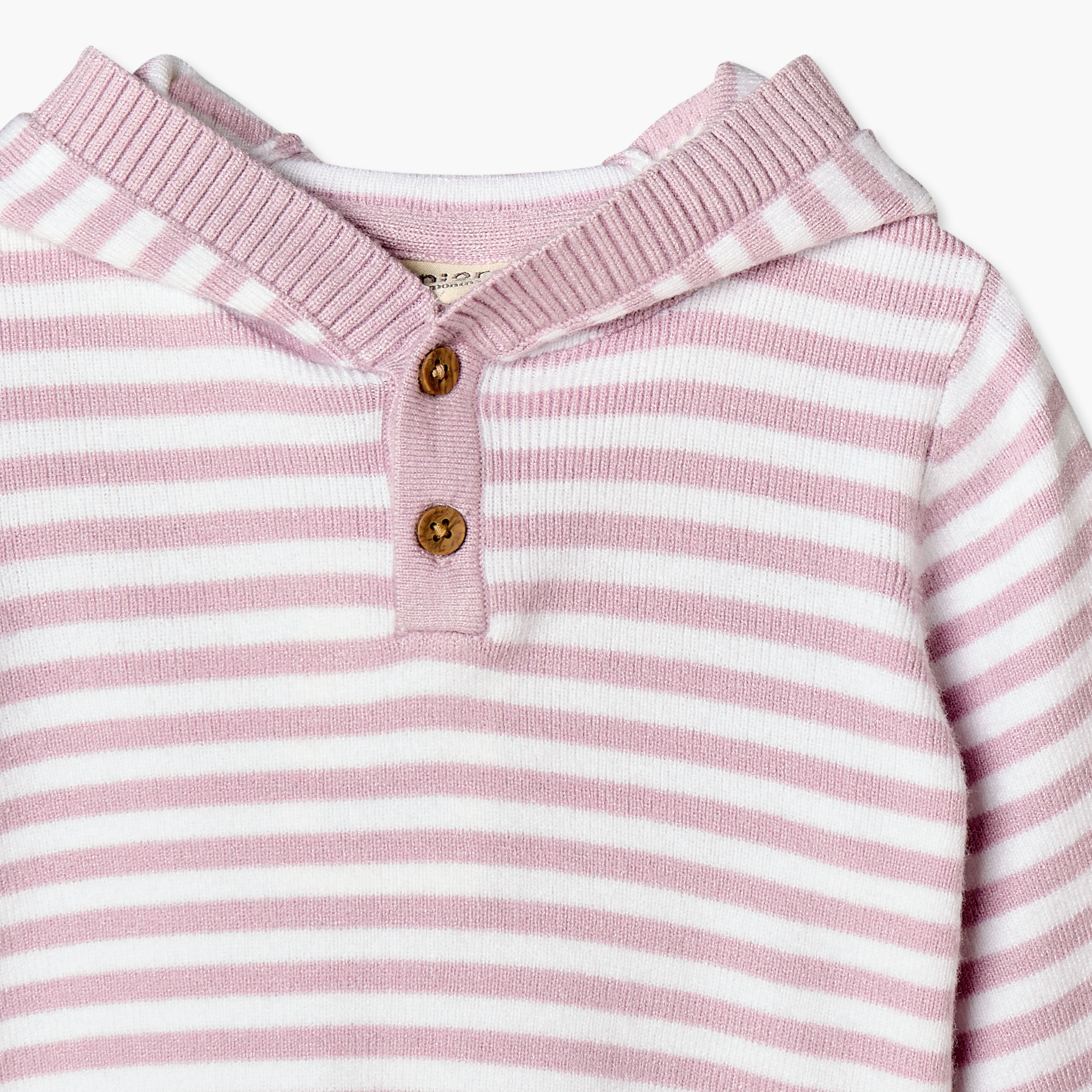 طقم بيجاما مخطط بأكمام طويلة وقبعة من جونيورز-baby-girls-clothing-winterwear-pyjamasets-image-6