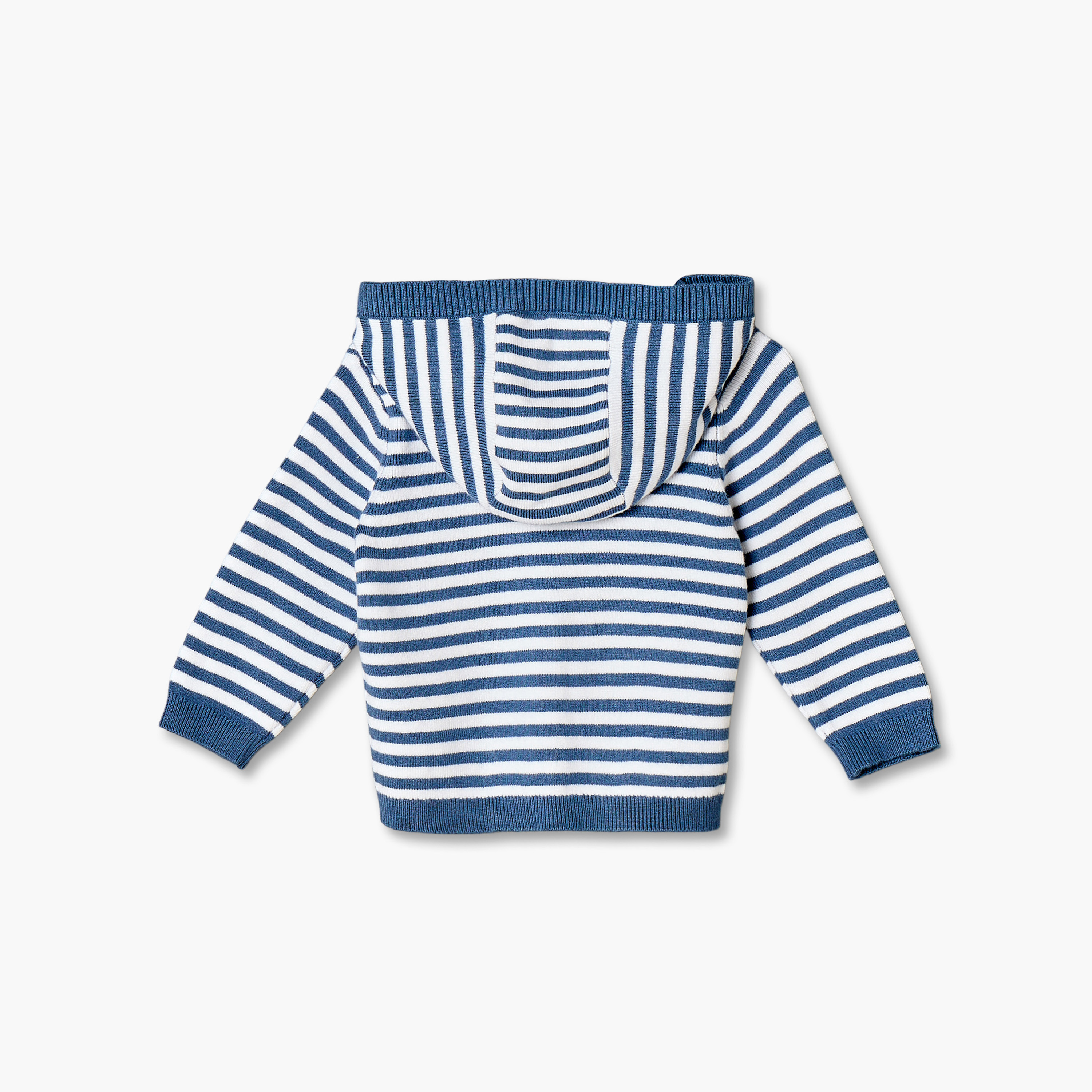 Juniors Hooded Long Sleeves Pyjama Set with Strips-baby-boys-clothing-nightwear-pyjamasets-image-4