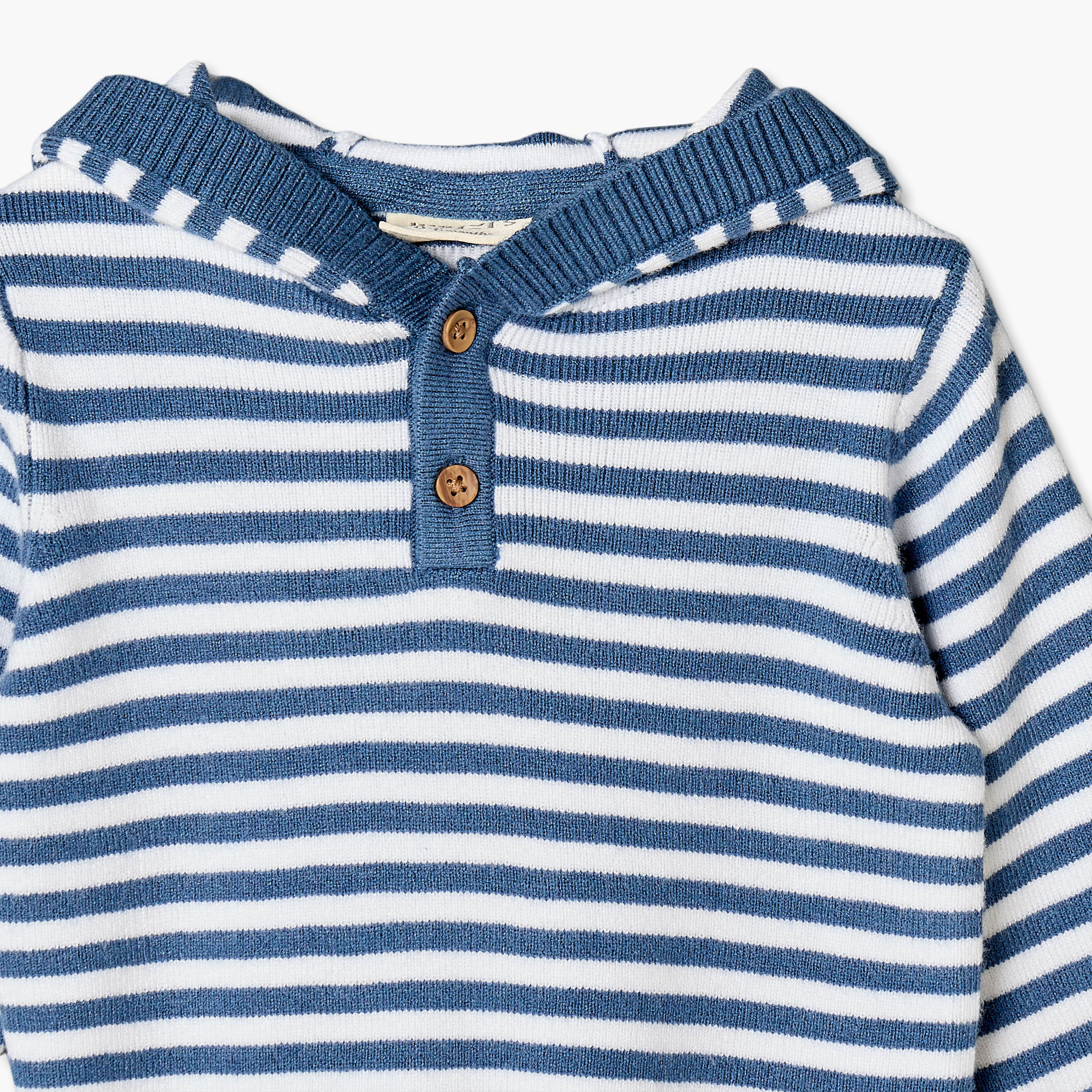 Juniors Hooded Long Sleeves Pyjama Set with Strips-baby-boys-clothing-nightwear-pyjamasets-image-6