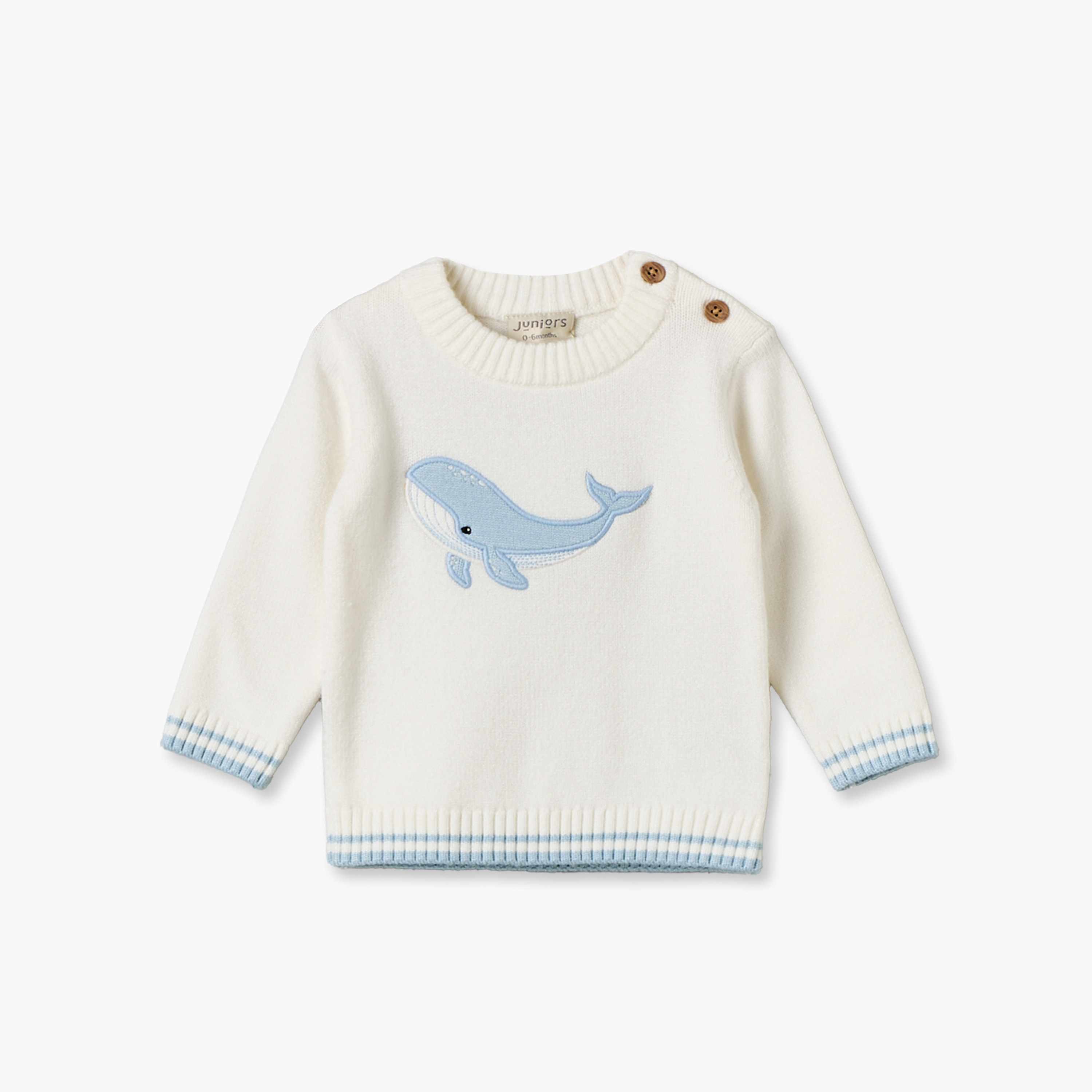 طقم بيجاما بياقة ضيقة وأكمام طويلة بطبعات حيتان من جونيورز-baby-boys-clothing-nightwear-pyjamasets-image-2