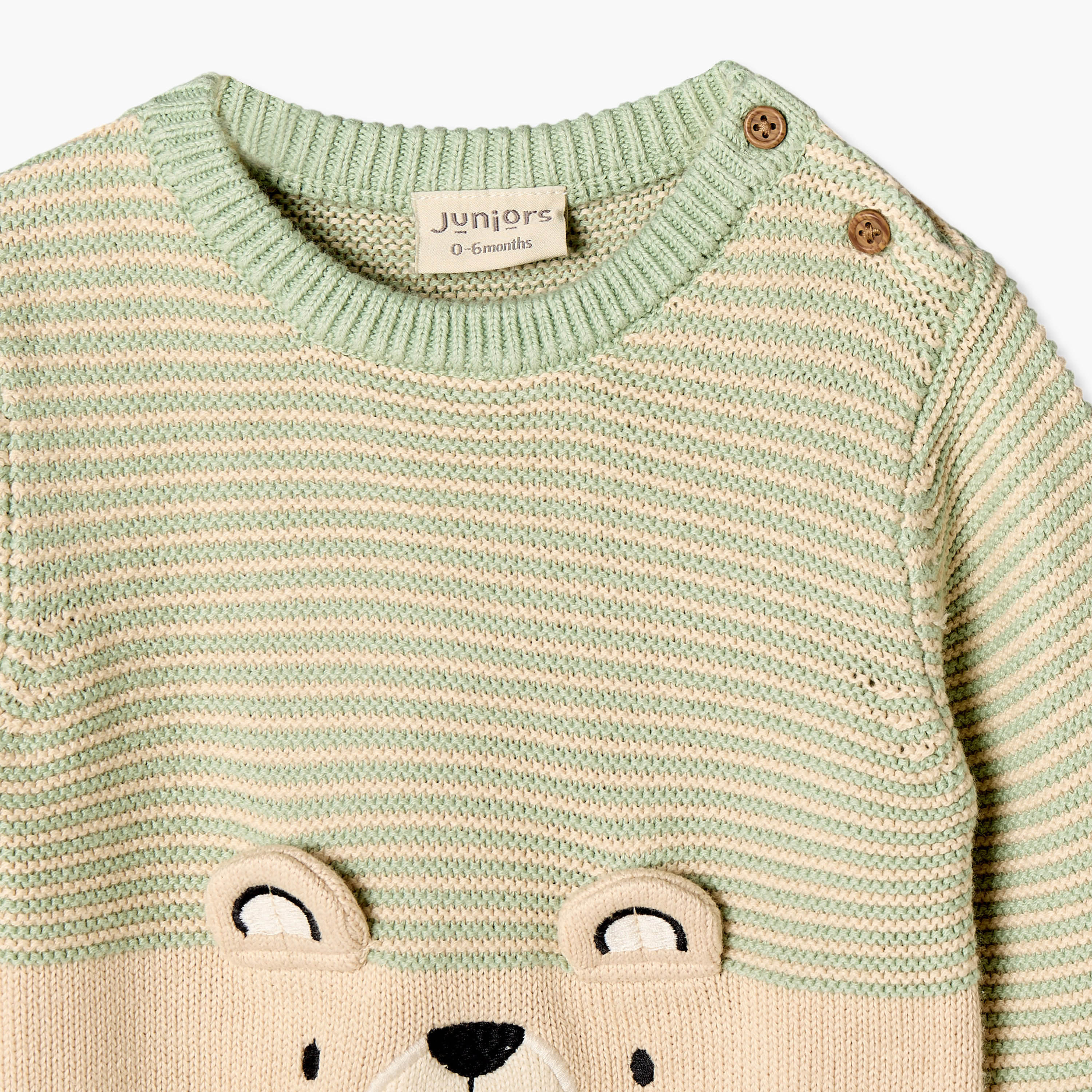 Juniors Cotton Crew Neck Long Sleeves Pyjama Set with Teddy Print-baby-boys-clothing-nightwear-pyjamasets-image-6