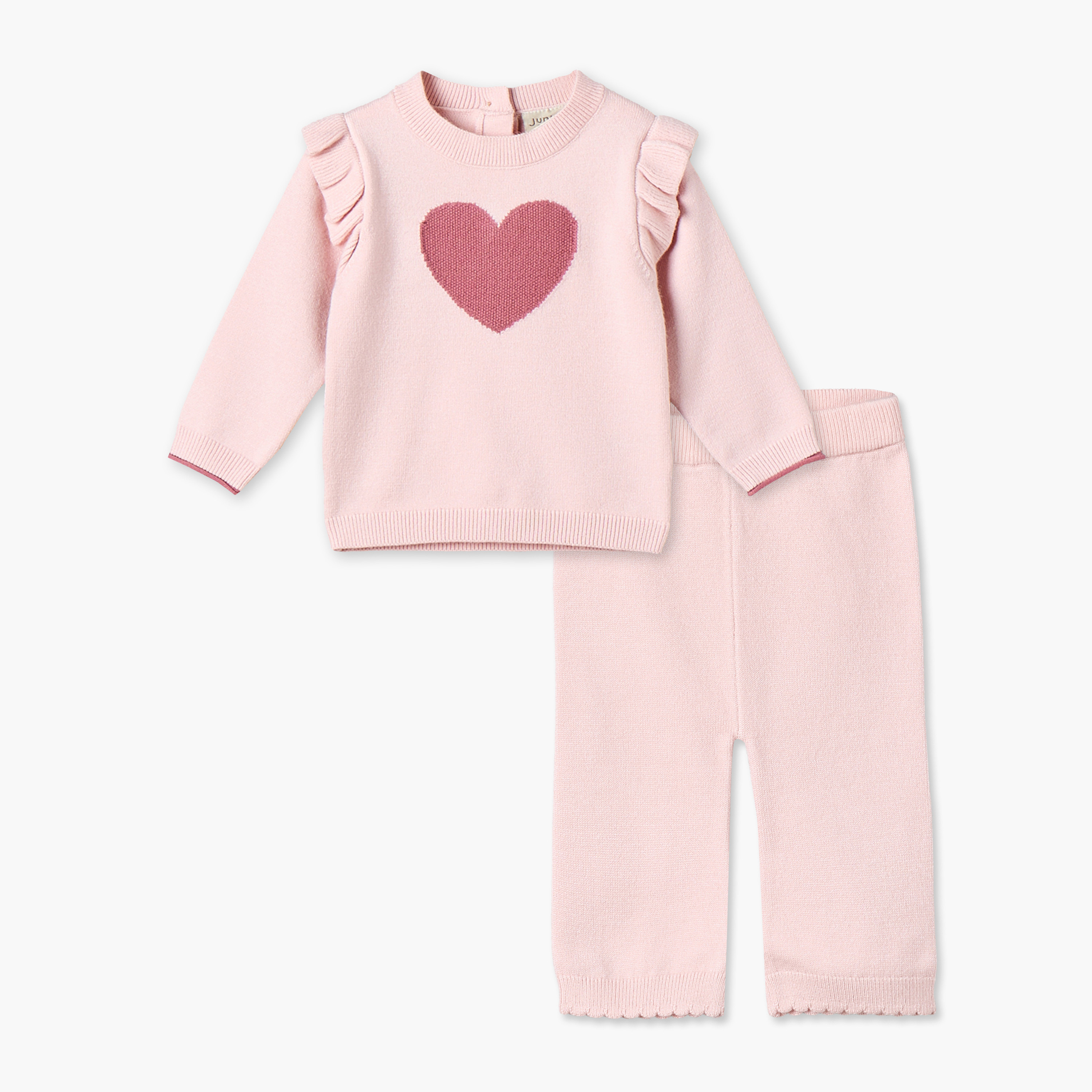 طقم بيجاما بياقة مستديرة وأكمام طويلة وطبعات من جونيورز-baby-girls-clothing-winterwear-pyjamasets-image-1