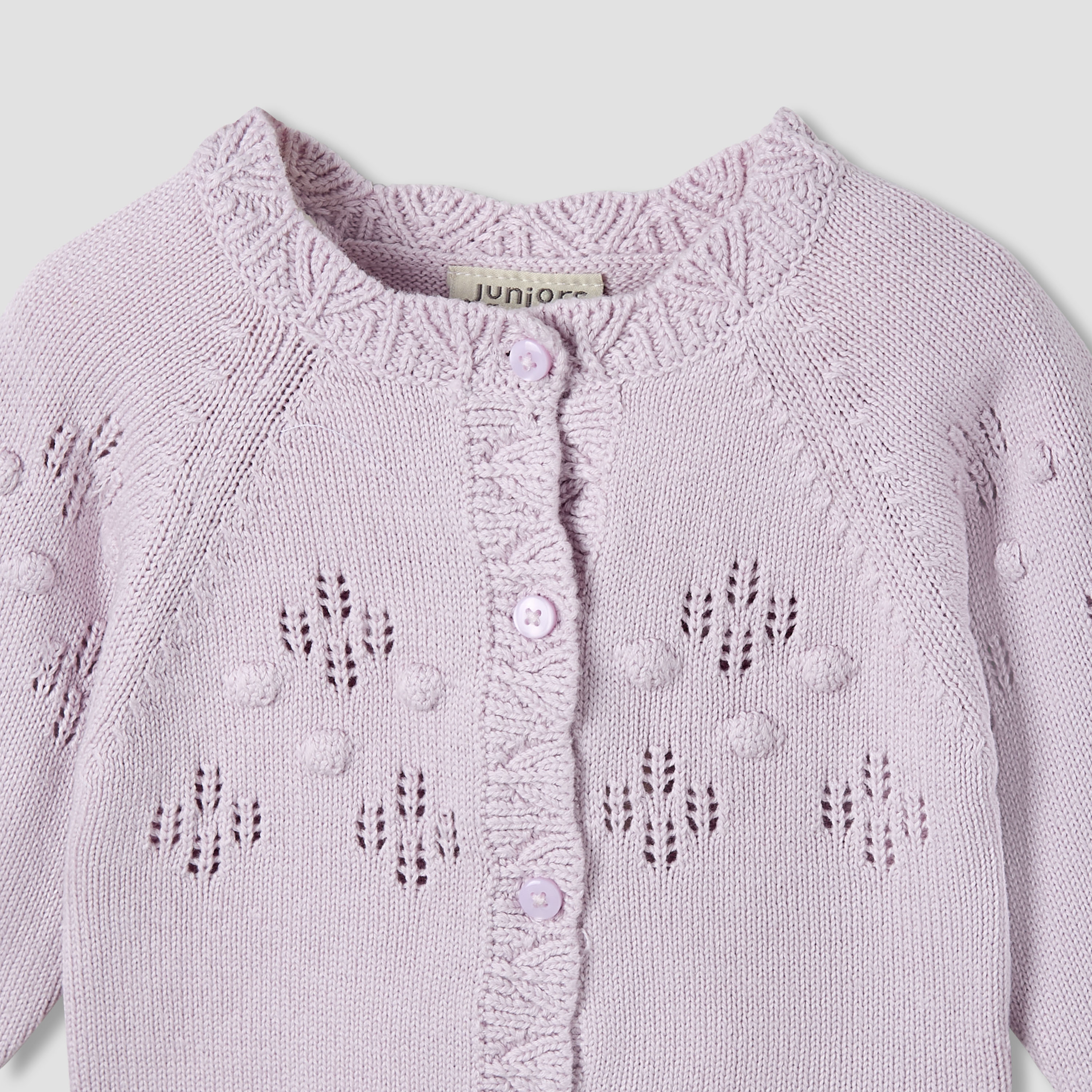 Juniors Cotton Crew Neck Long Sleeves Pyjama Set with Knit Texture-baby-girls-clothing-winterwear-pyjamasets-image-4