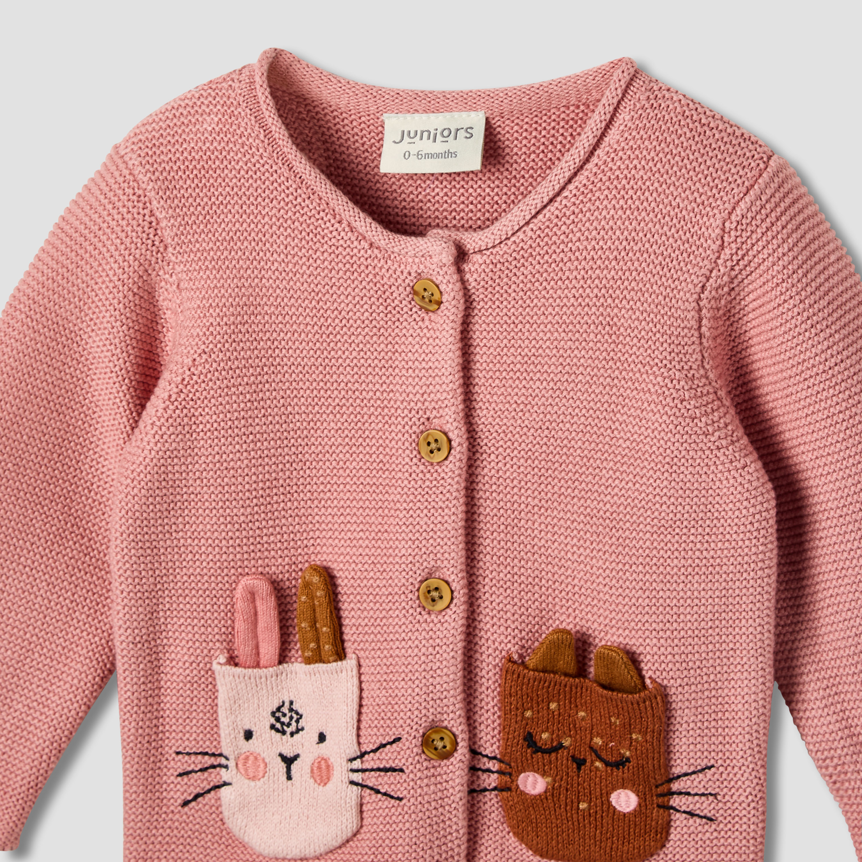 طقم بيجاما قطن بياقة مستديرة وأكمام طويلة وزخارف من جونيورز-baby-girls-clothing-winterwear-pyjamasets-image-2