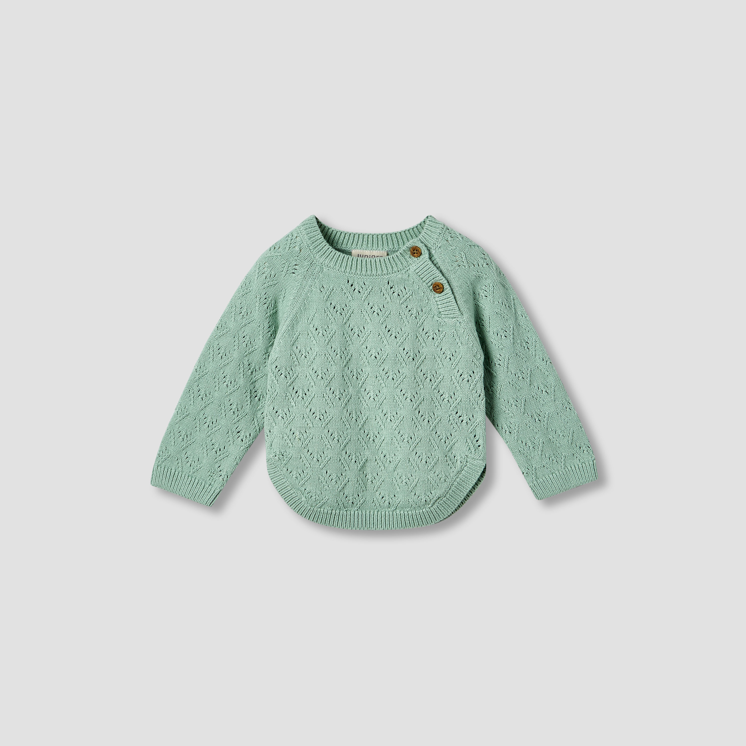 Juniors Cotton Crew Neck Long Sleeves Pyjama Set with Knit Texture-baby-girls-clothing-winterwear-pyjamasets-image-2