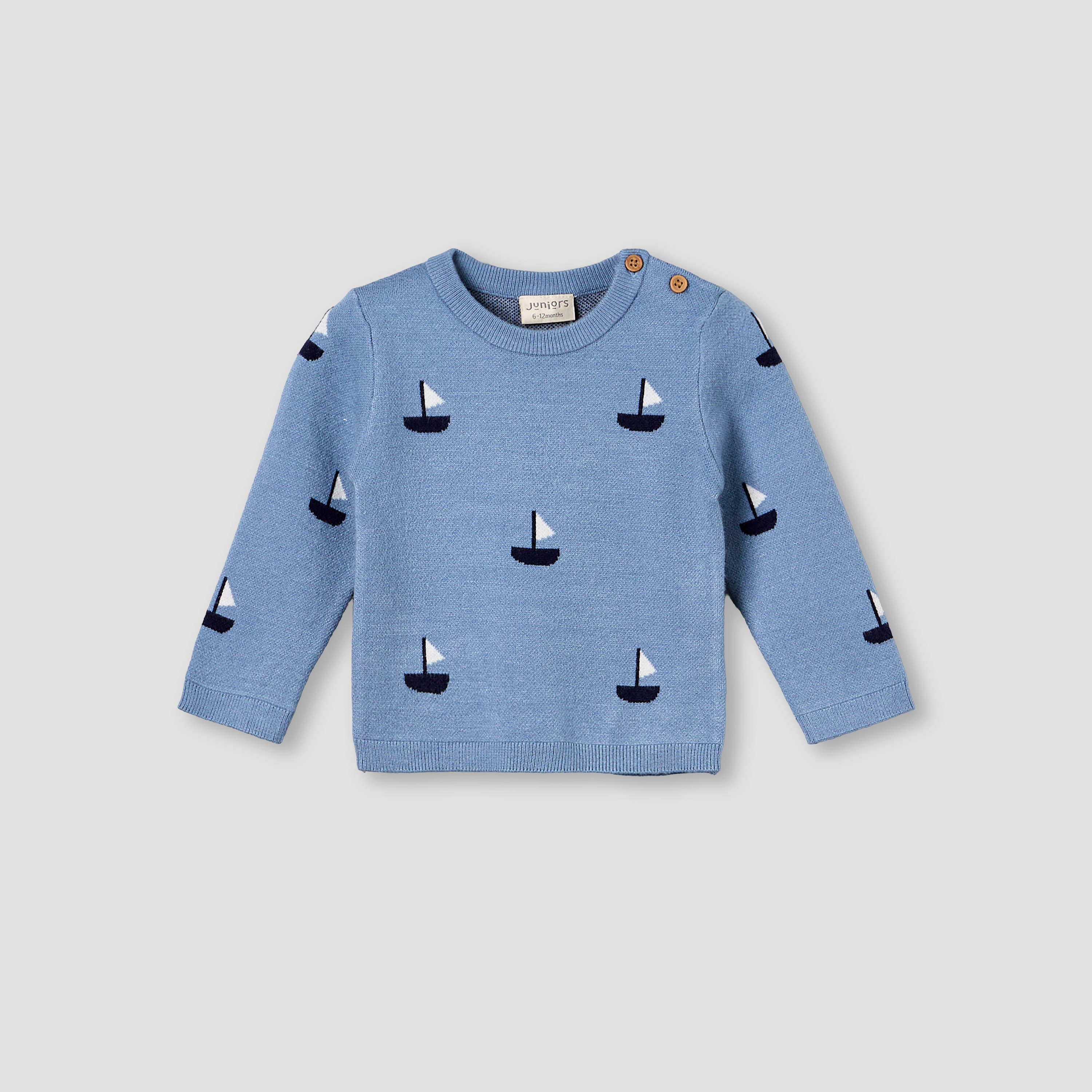 طقم بيجاما بياقة مستديرة وأكمام طويلة وطبعات من جونيورز-baby-boys-clothing-winterwear-setsandcoords-image-6