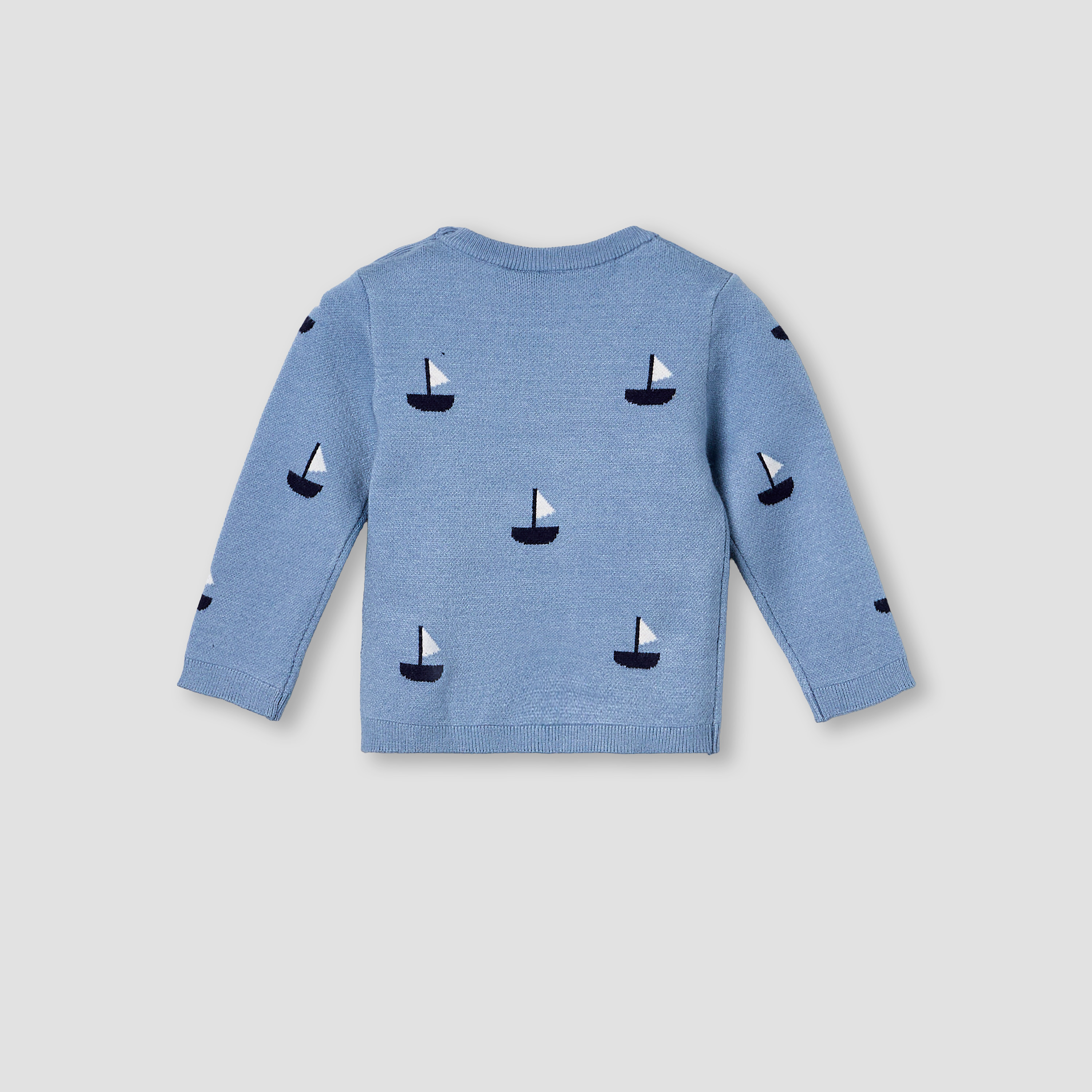 طقم بيجاما بياقة مستديرة وأكمام طويلة وطبعات من جونيورز-baby-boys-clothing-winterwear-setsandcoords-image-4