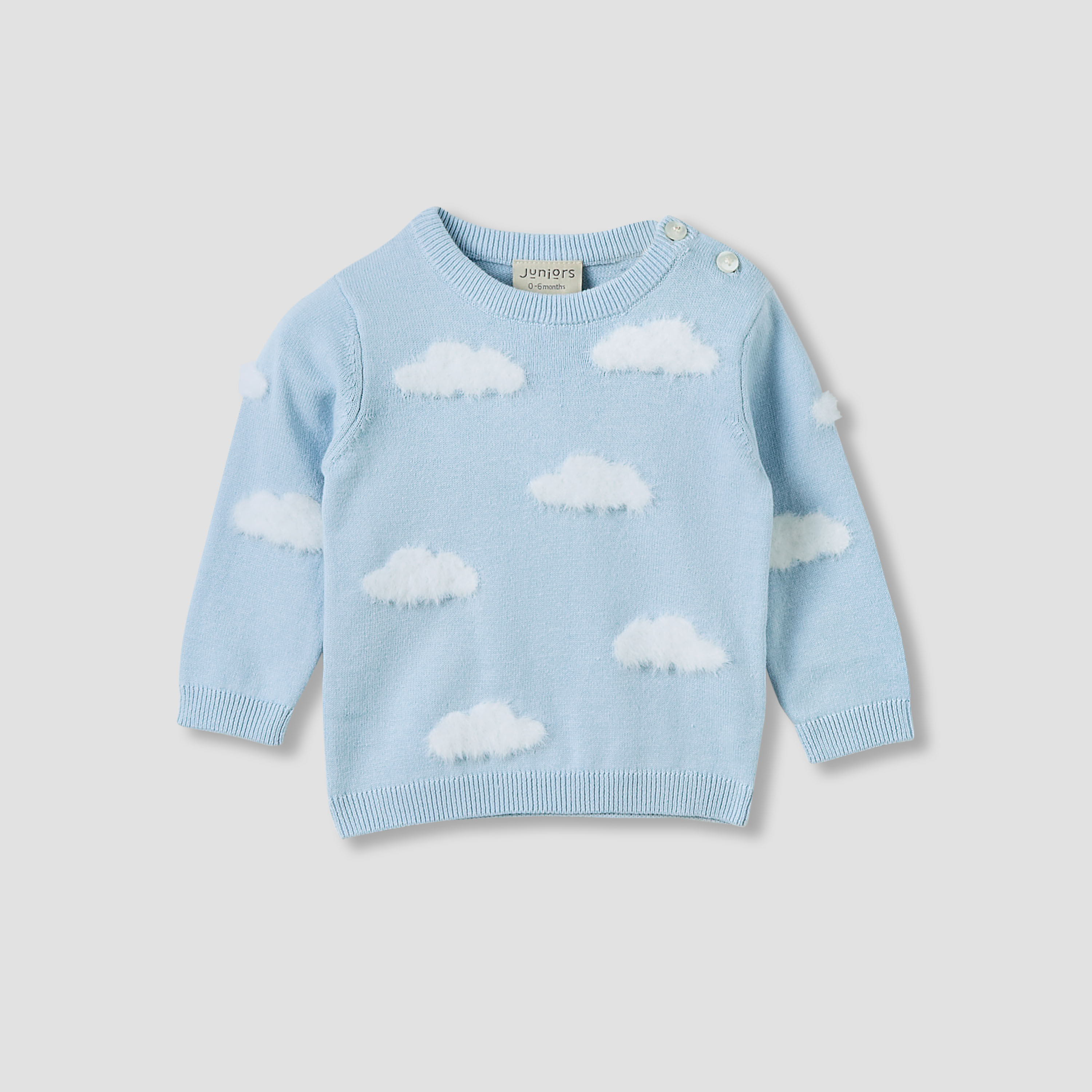 طقم بيجاما قطن محبوك بارز الملمس بأكمام طويلة من جونيورز-baby-boys-clothing-winterwear-setsandcoords-image-5