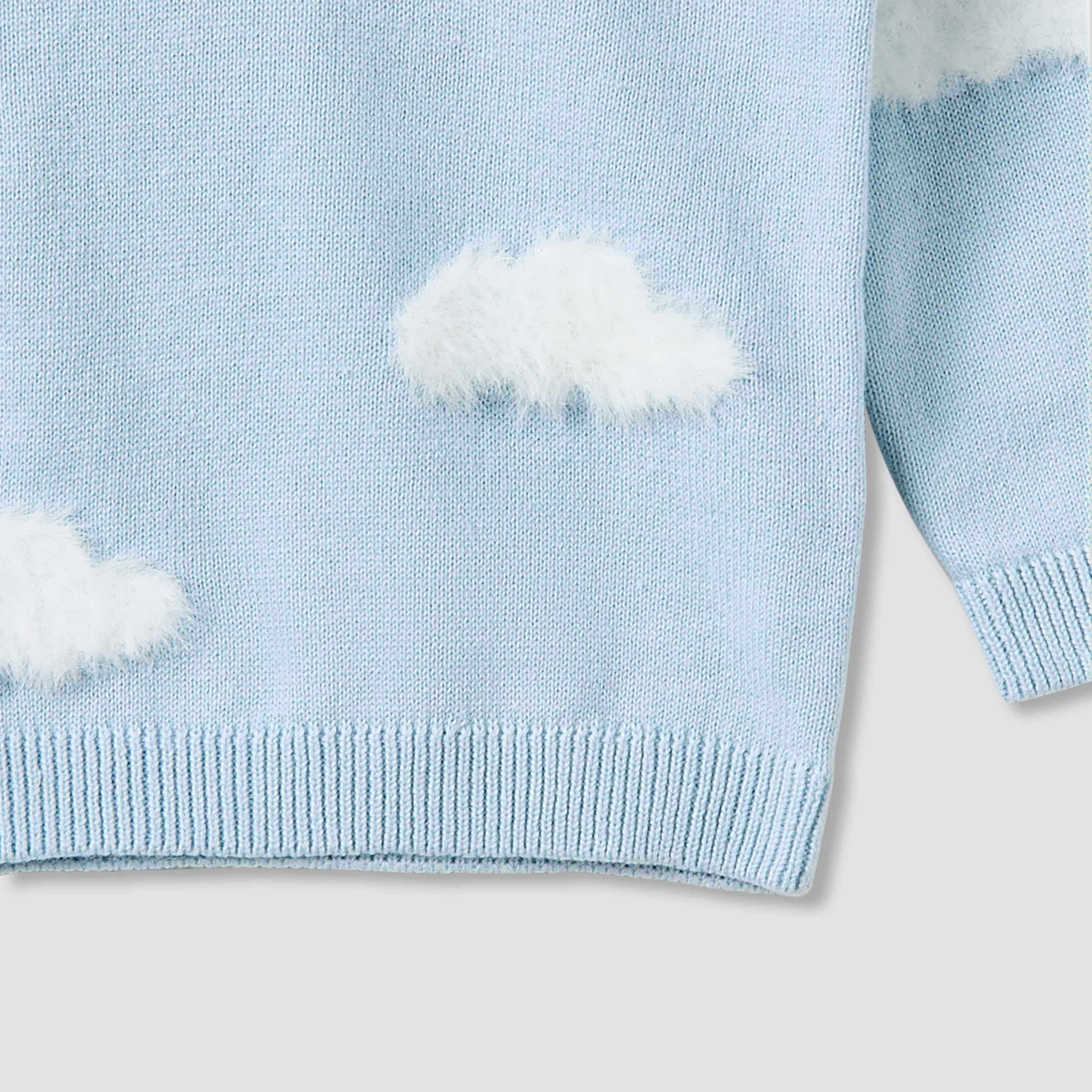 طقم بيجاما قطن محبوك بارز الملمس بأكمام طويلة من جونيورز-baby-boys-clothing-winterwear-setsandcoords-image-2