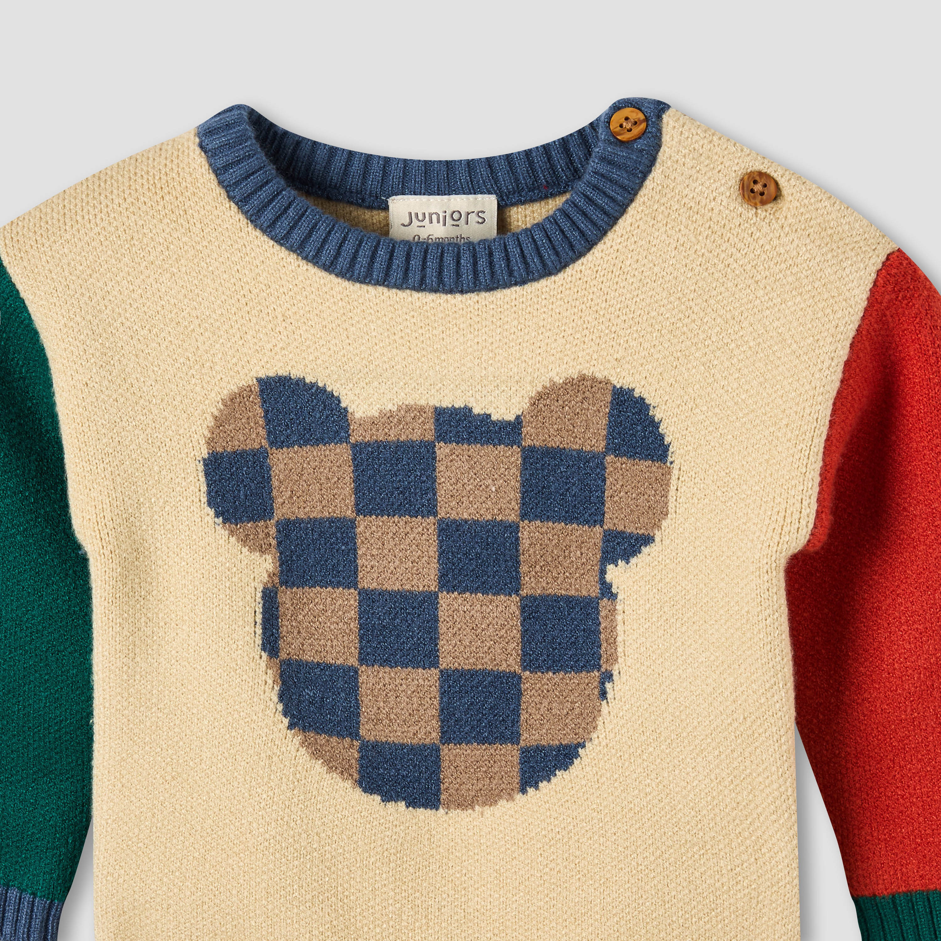 Juniors Crew Neck Long Sleeve Pyjama Set with Button Closure-baby-boys-clothing-winterwear-setsandcoords-image-4