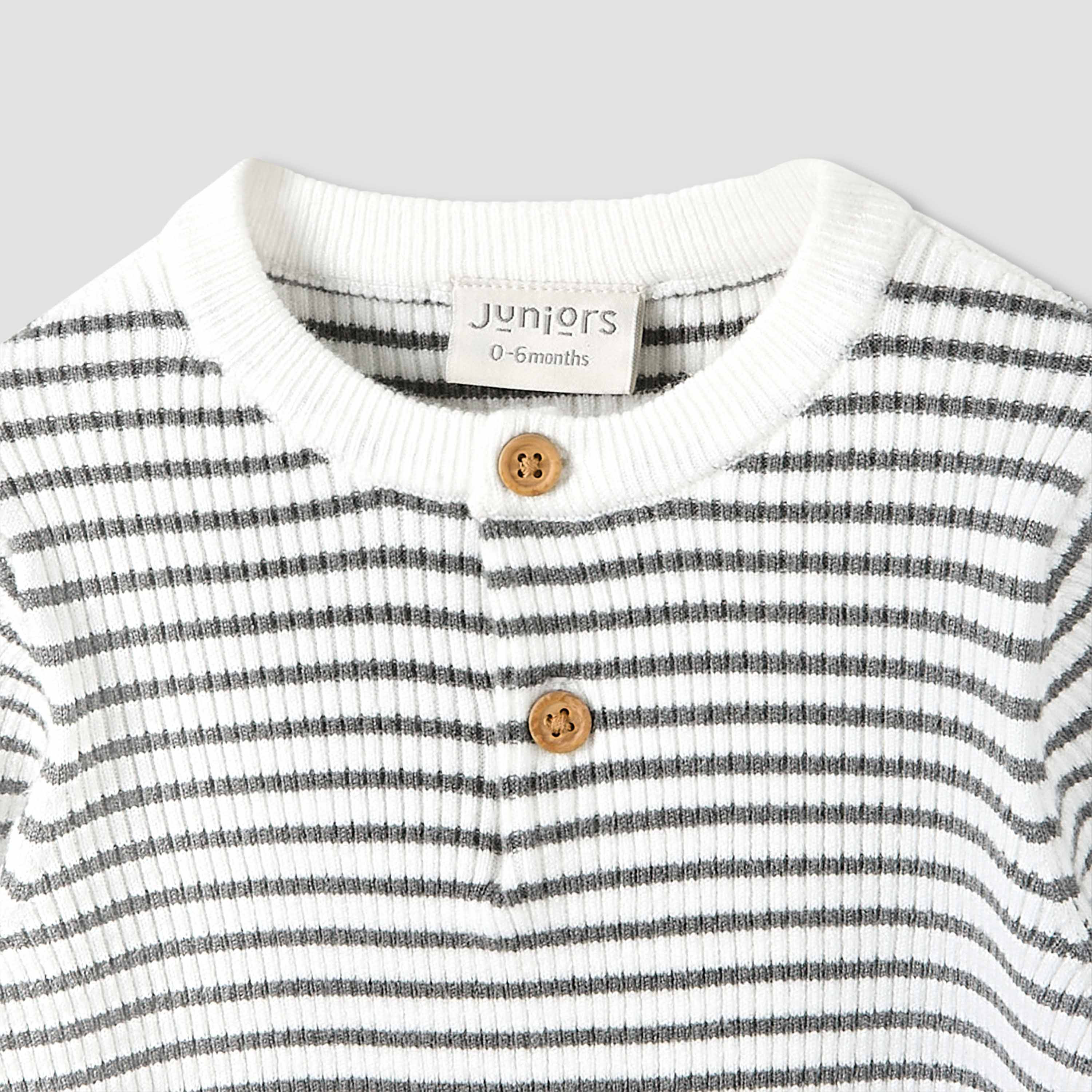 Juniors Pyjama Set with Stripes - Cotton - Long Sleeves-baby-boys-clothing-winterwear-setsandcoords-image-4