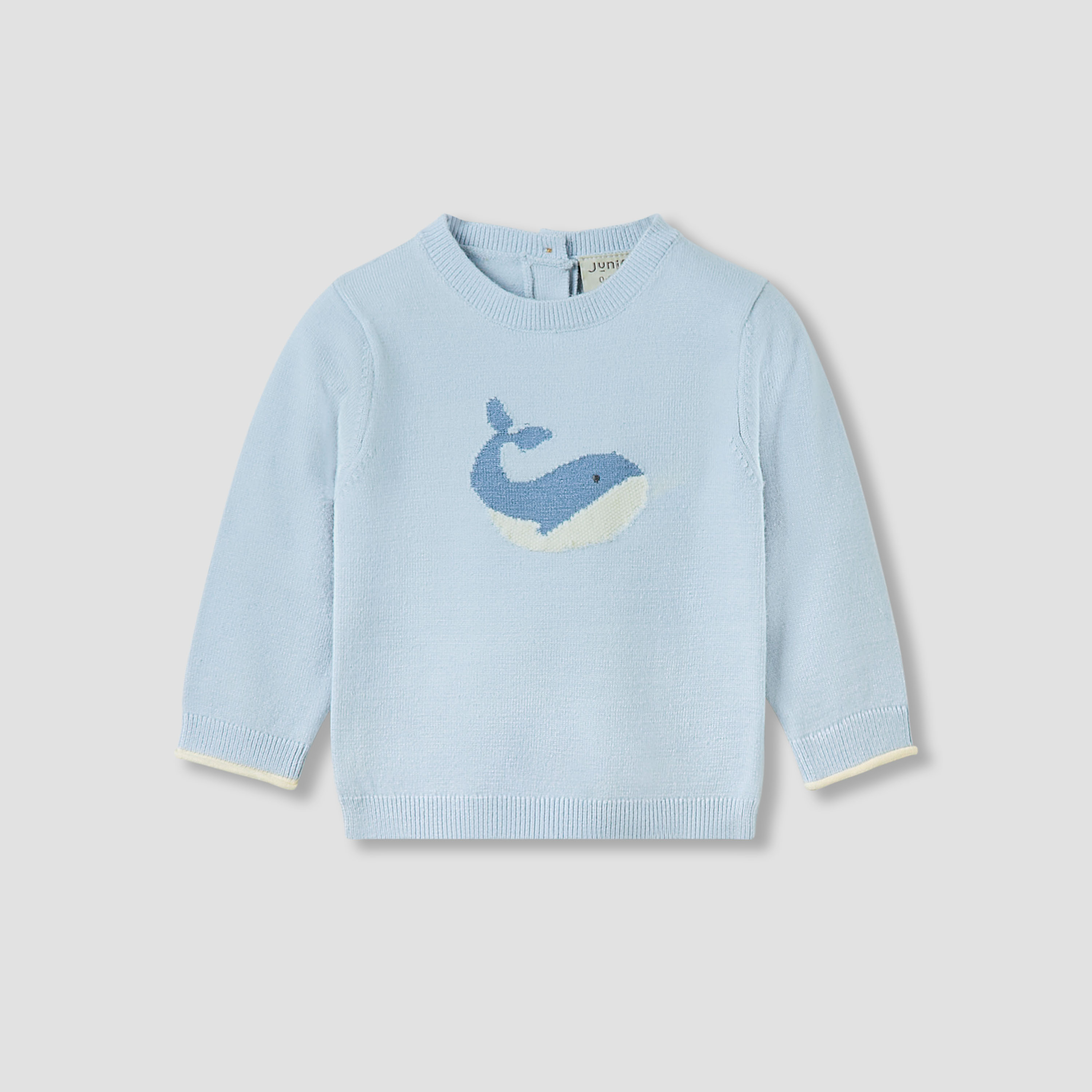 Juniors Pyjama Set with Whale Knit Texture - Long Sleeves-baby-boys-clothing-winterwear-setsandcoords-image-2