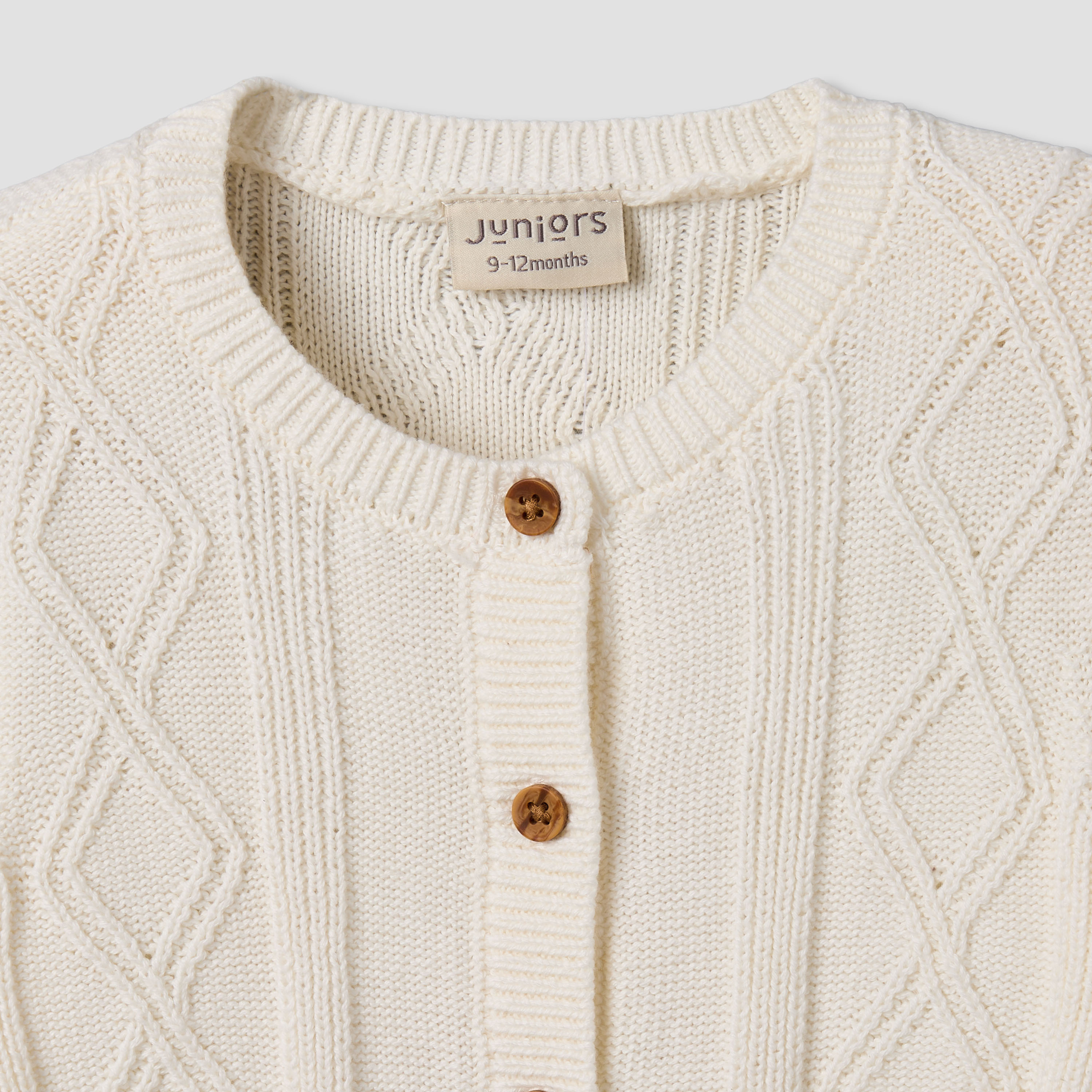 Juniors Cotton Round Neck Long Sleeves Sleepsuit with Knit Texture-baby-boys-clothing-winterwear-sleepsuits-image-4