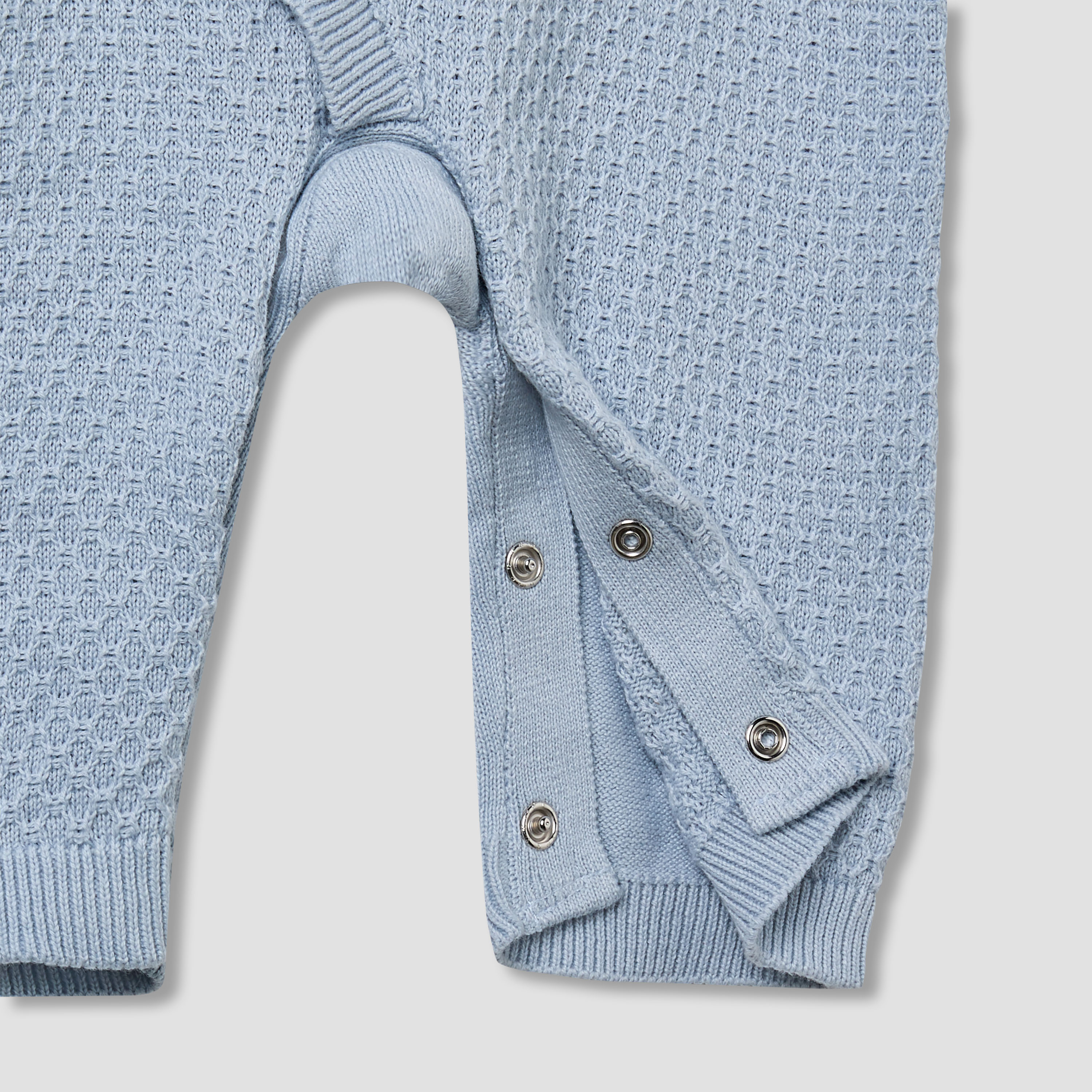 Juniors Sleepsuit with Knit Texture - Cotton - Long Sleeves-baby-boys-clothing-winterwear-sleepsuits-image-4