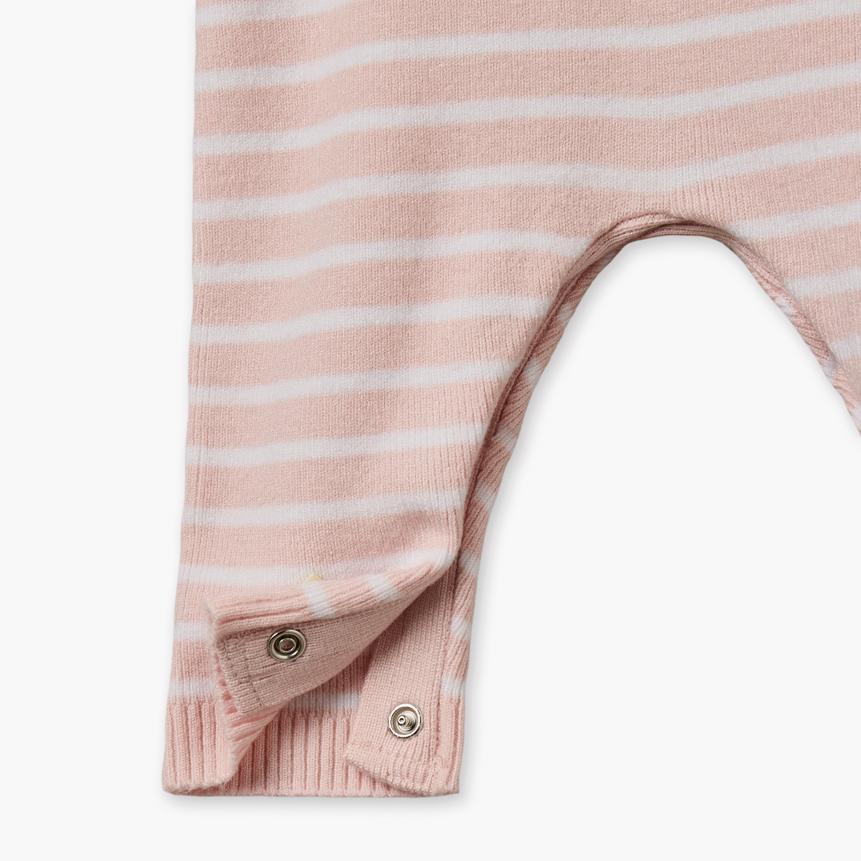 بدلة نوم قطن بقبعة وأكمام طويلة وأزرار إغلاق كباسة من جونيورز-baby-girls-clothing-nightwear-sleepsuits-image-4